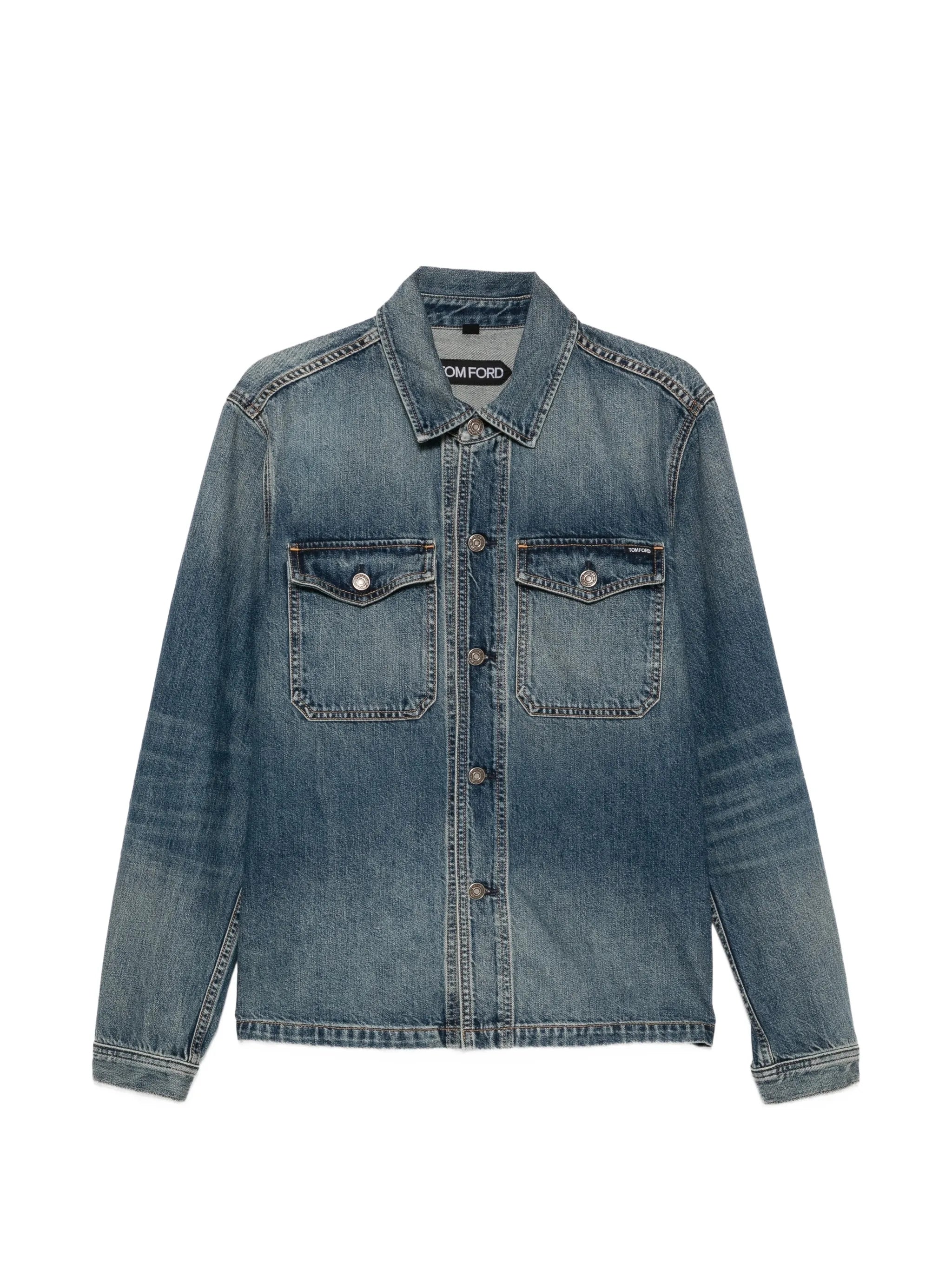 faded denim jacket