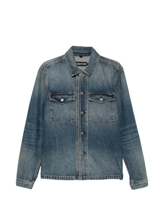 faded denim jacket