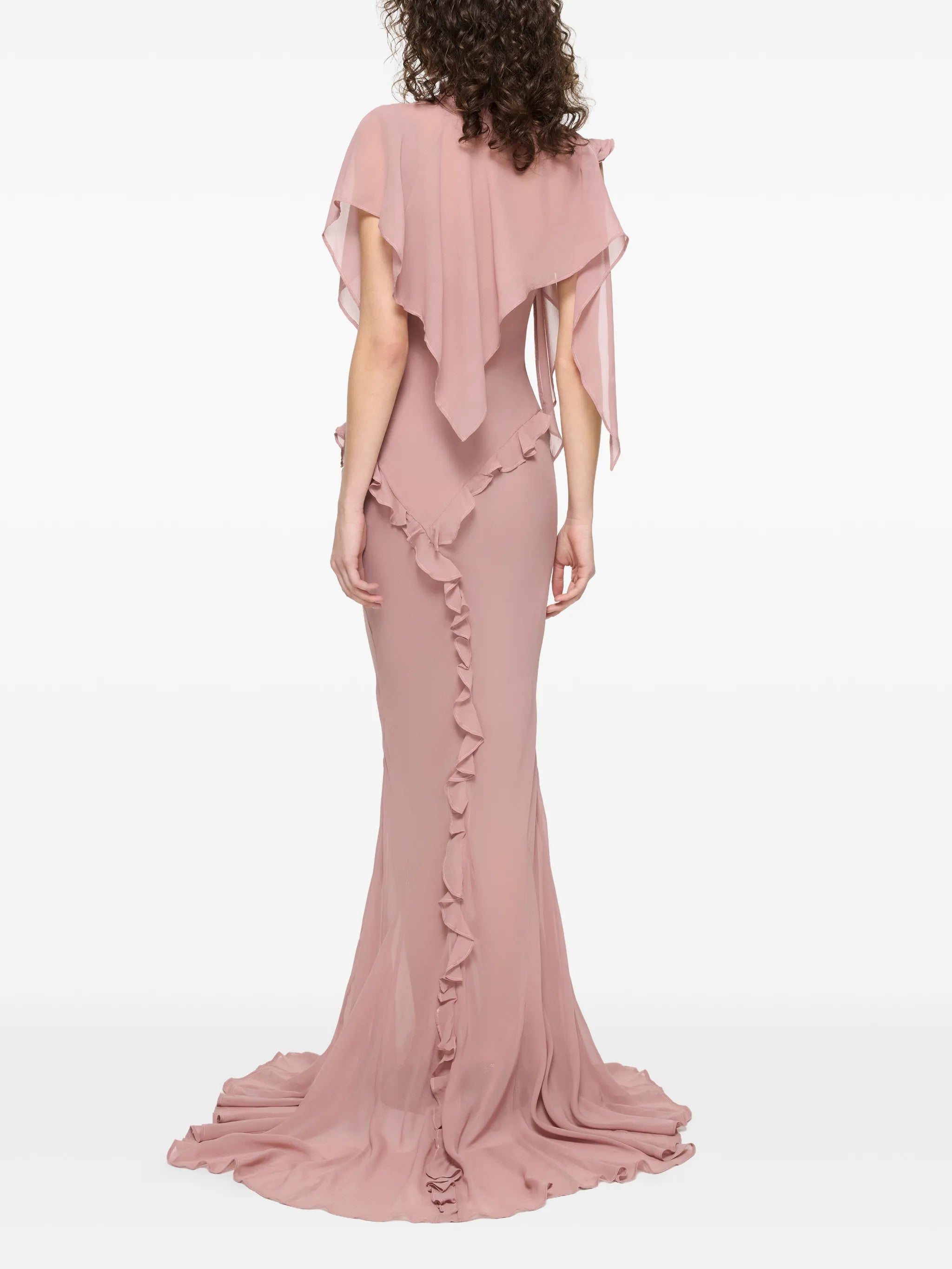 ruffled maxi dress