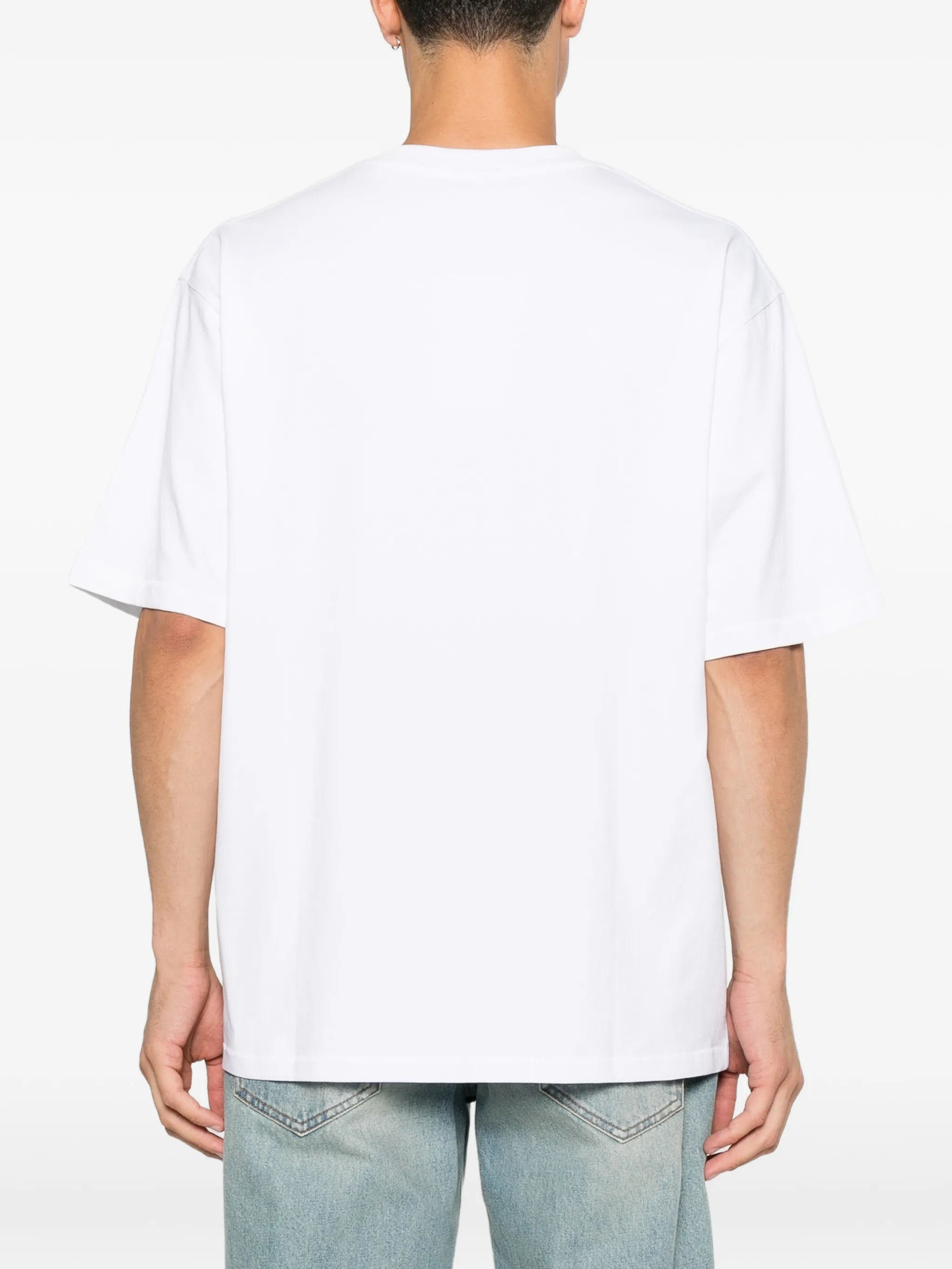 logo-embroidered T-shirt