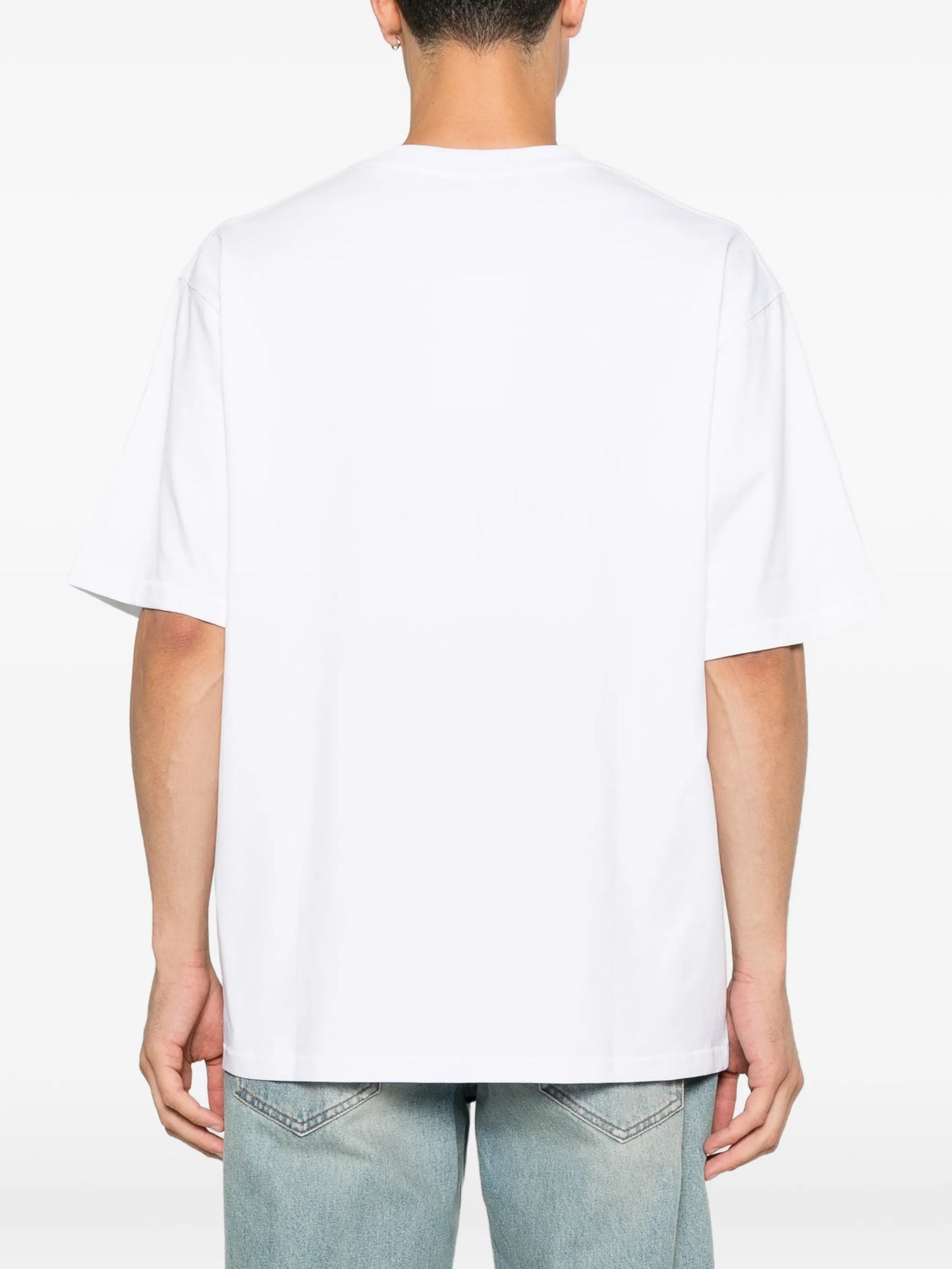 logo-embroidered T-shirt