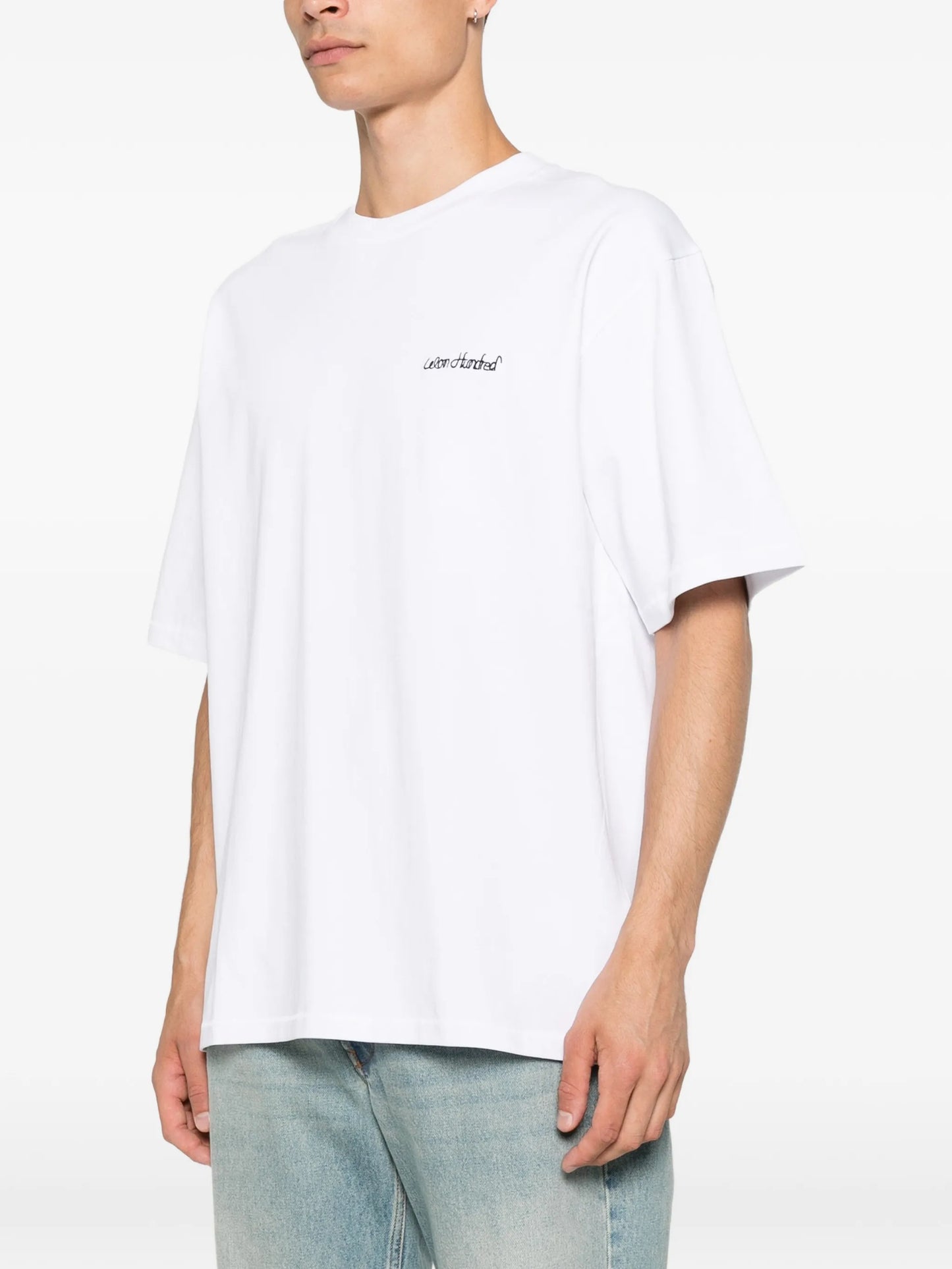 logo-embroidered T-shirt