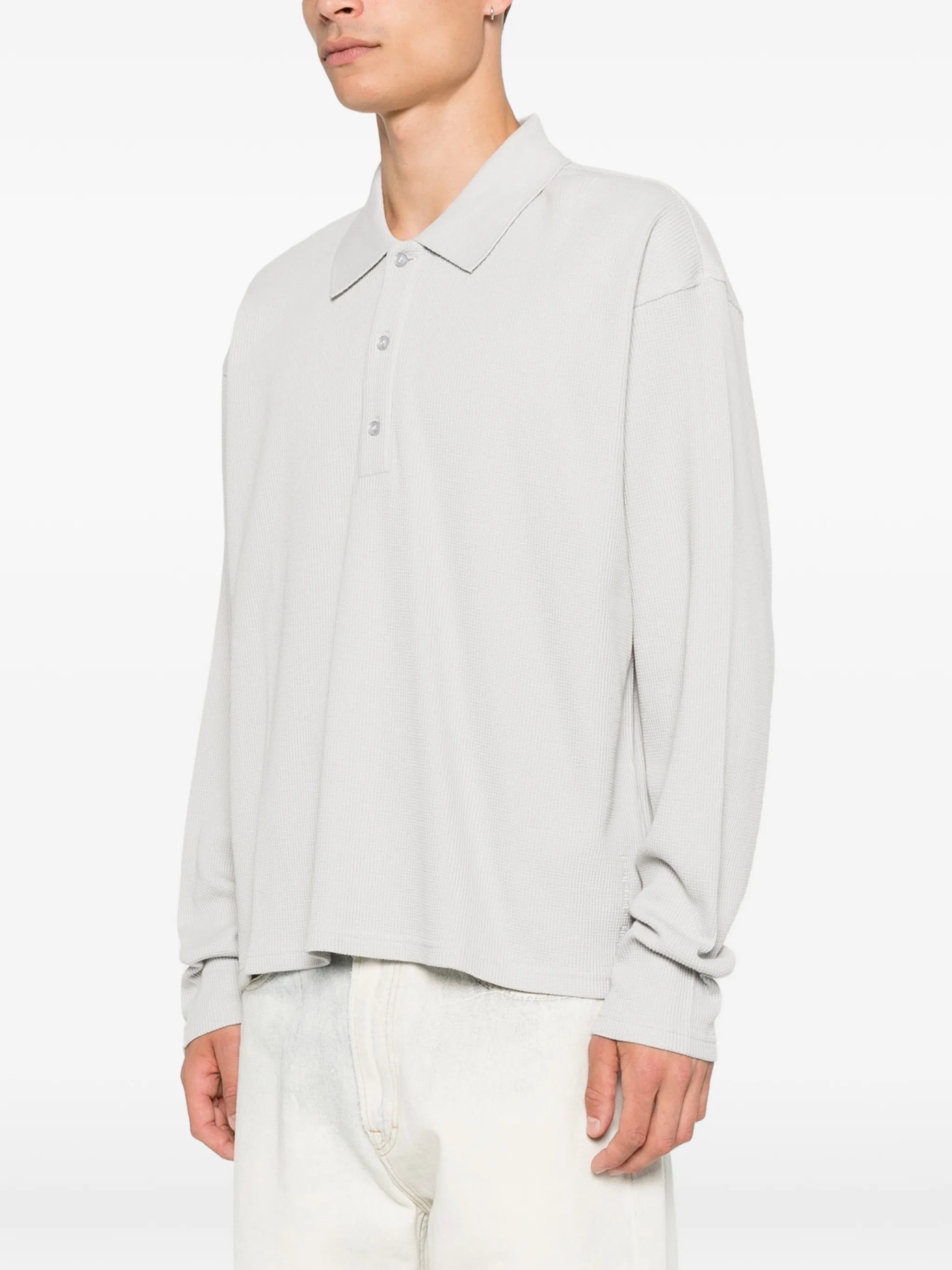 long-sleeve polo shirt