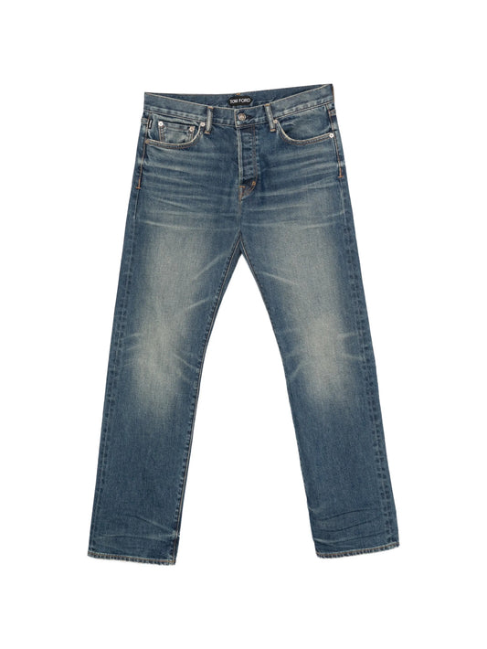 straight-fit jeans