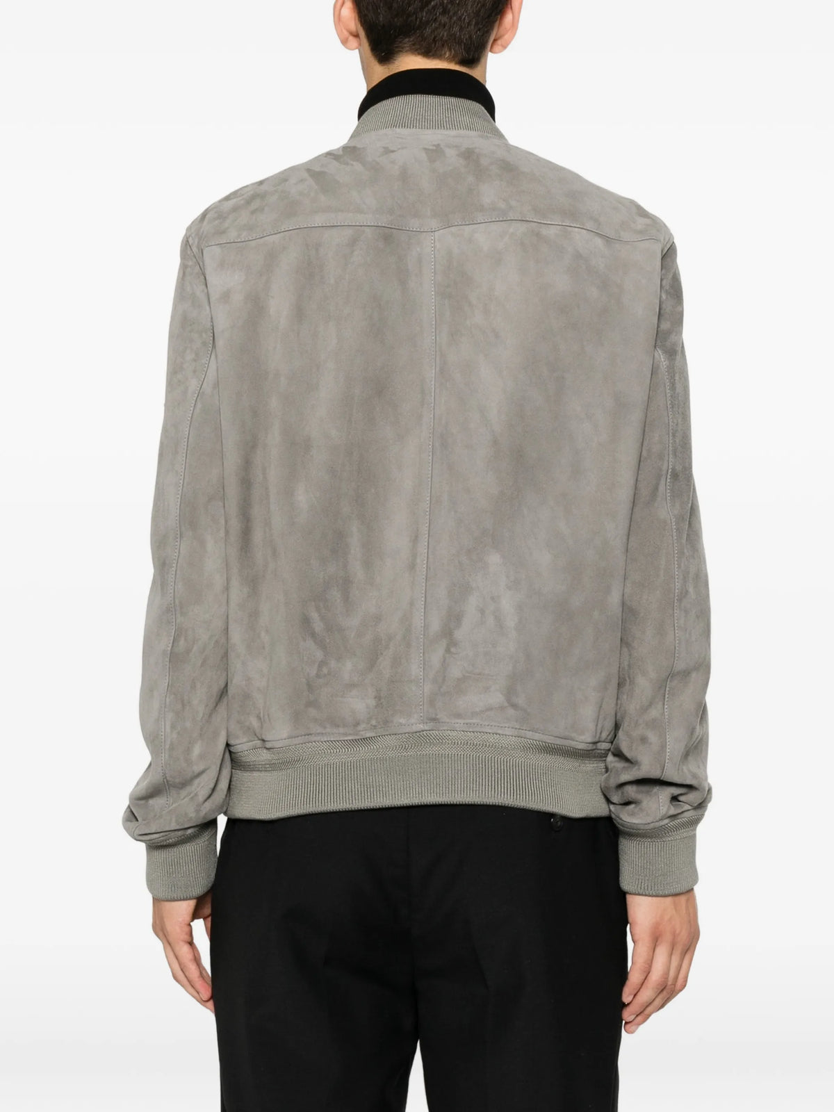 fine suede bomber