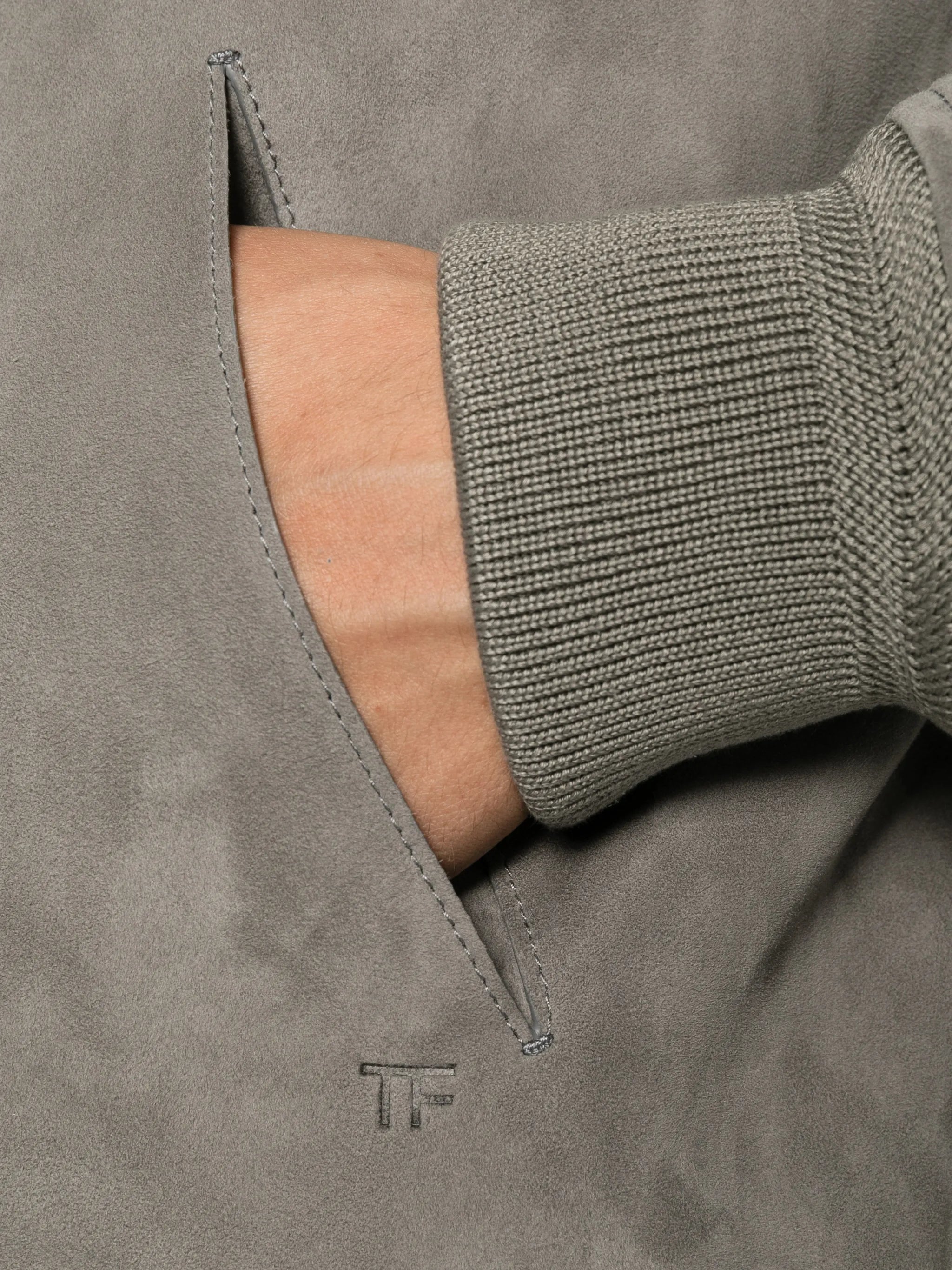 fine suede bomber