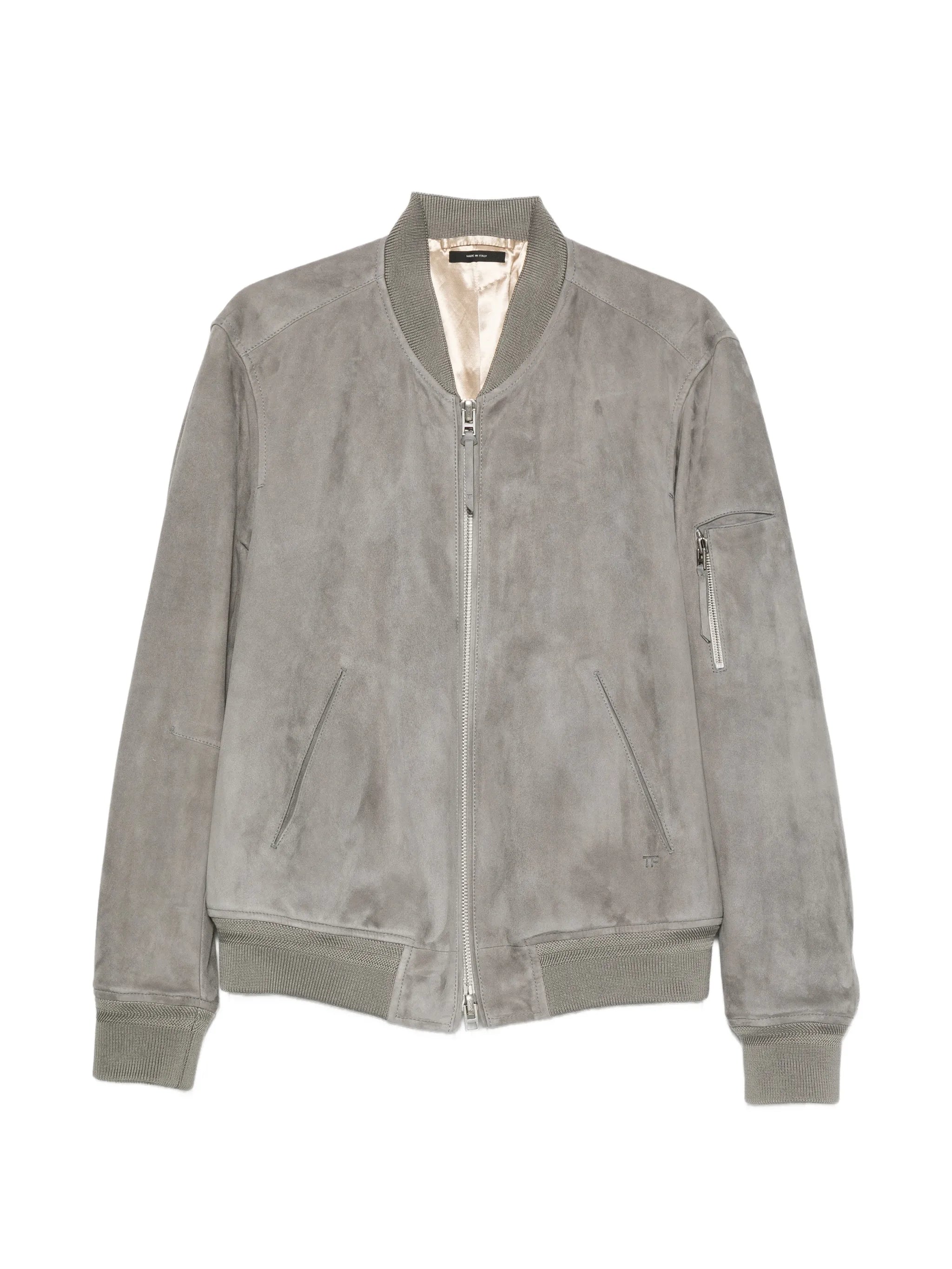 zip-pocket bomber jacket