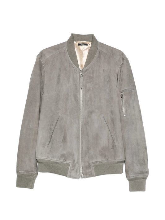 zip-pocket bomber jacket