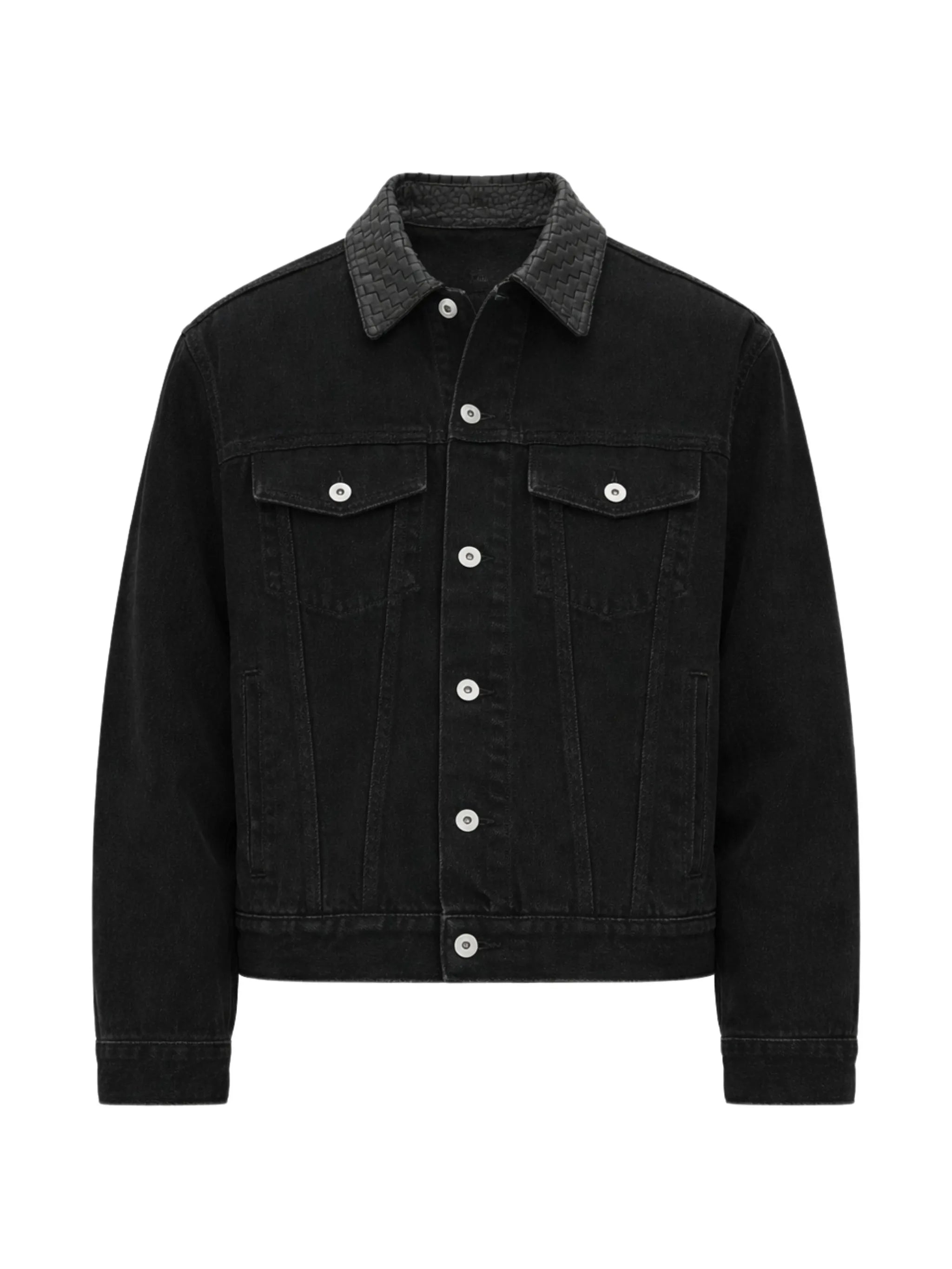 woven collar cotton jacket