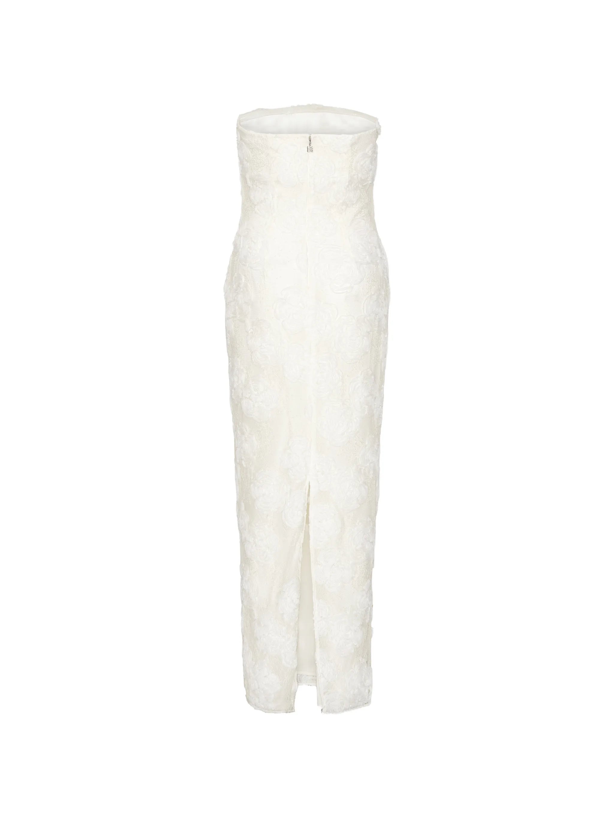 flower mesh tube dress