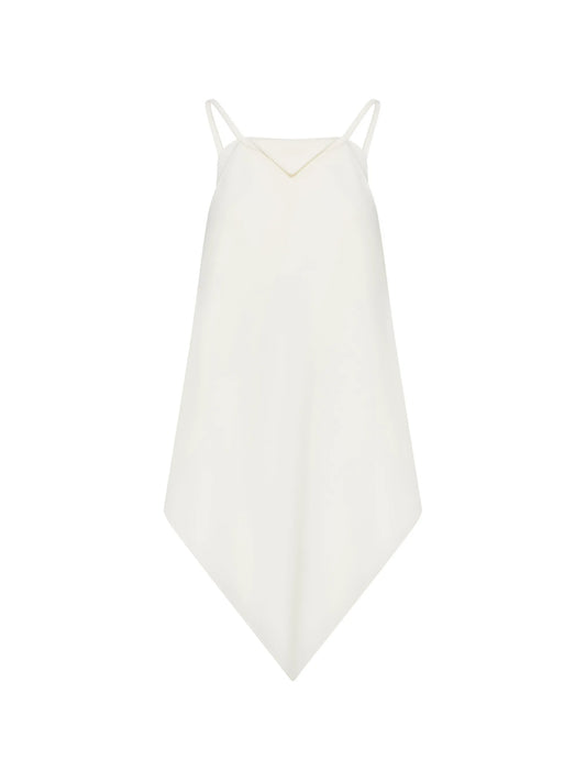 V-neck spaghetti-strap blouse