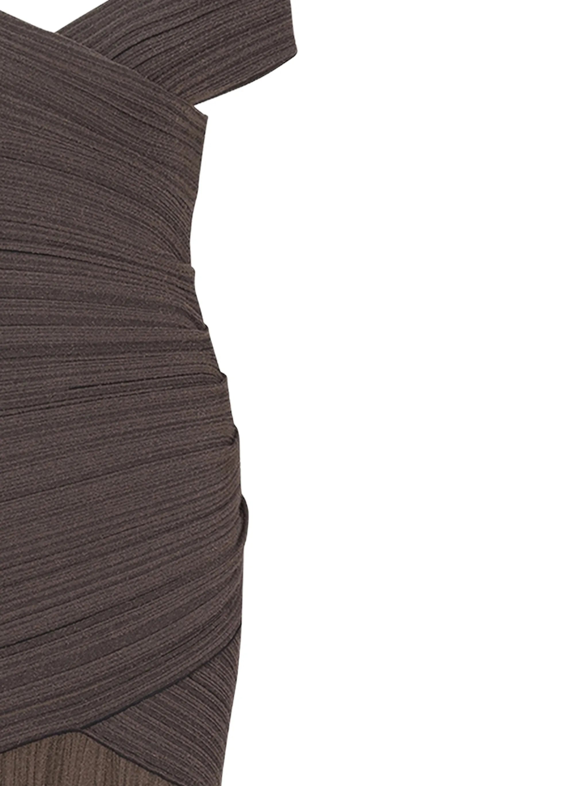 off-the-shoulder maxi dress