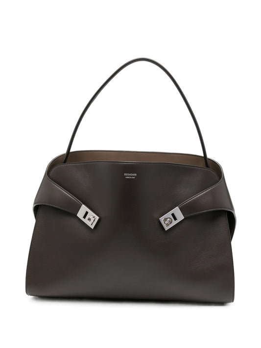 Hug Soft bi-color calfskin shoulder bag
