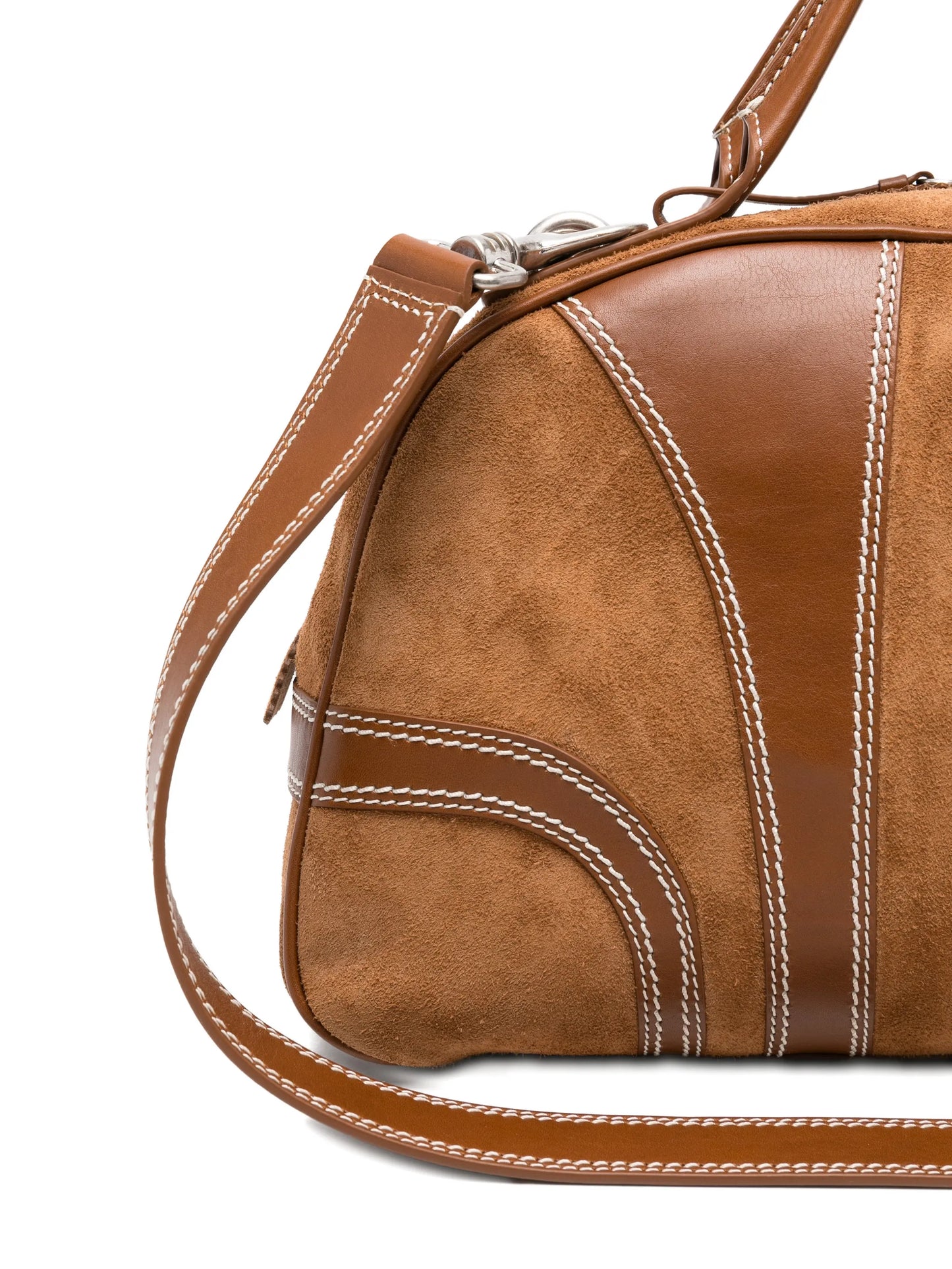 suede leather tote bag