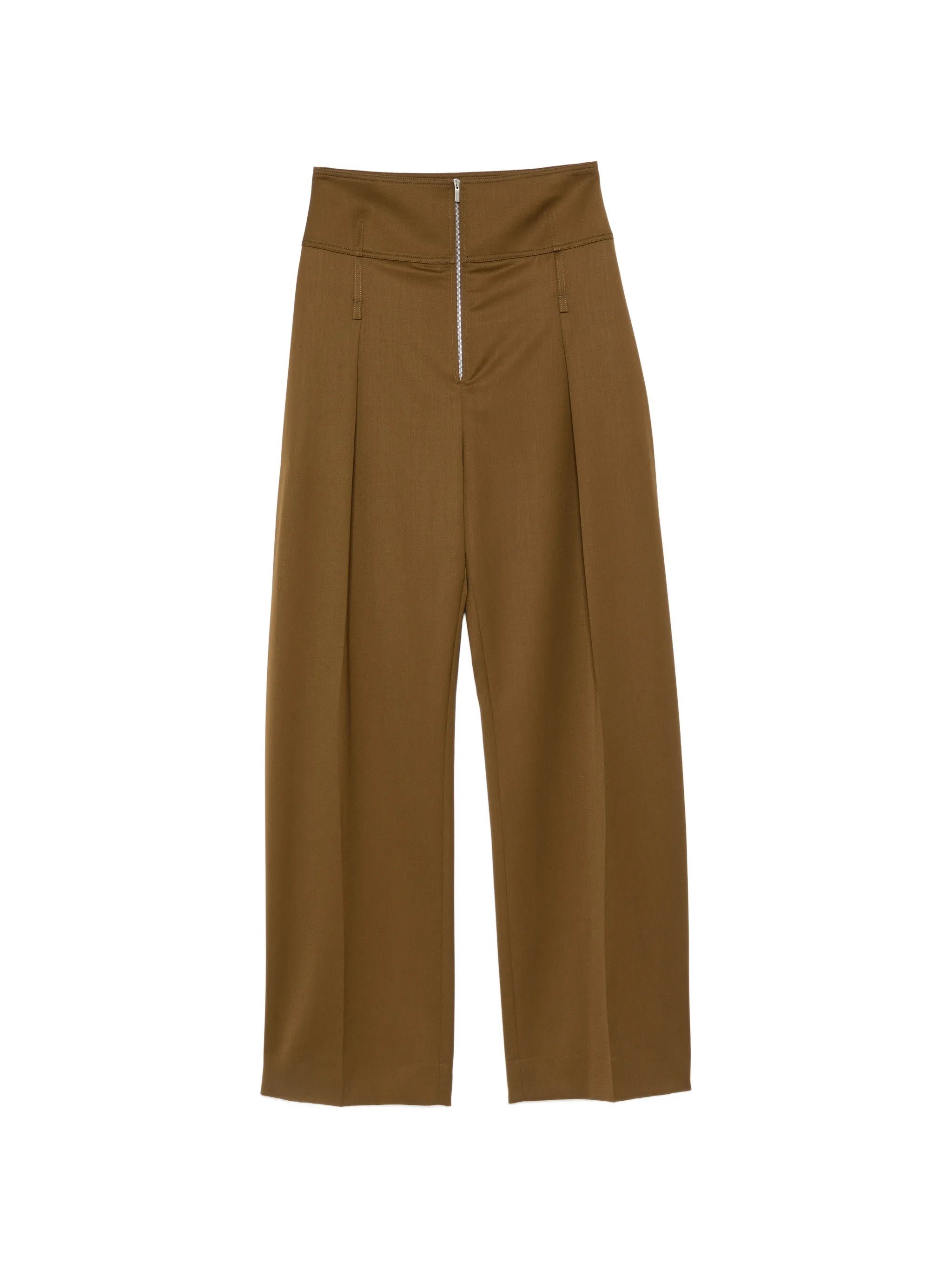 high-waisted wide-leg trousers