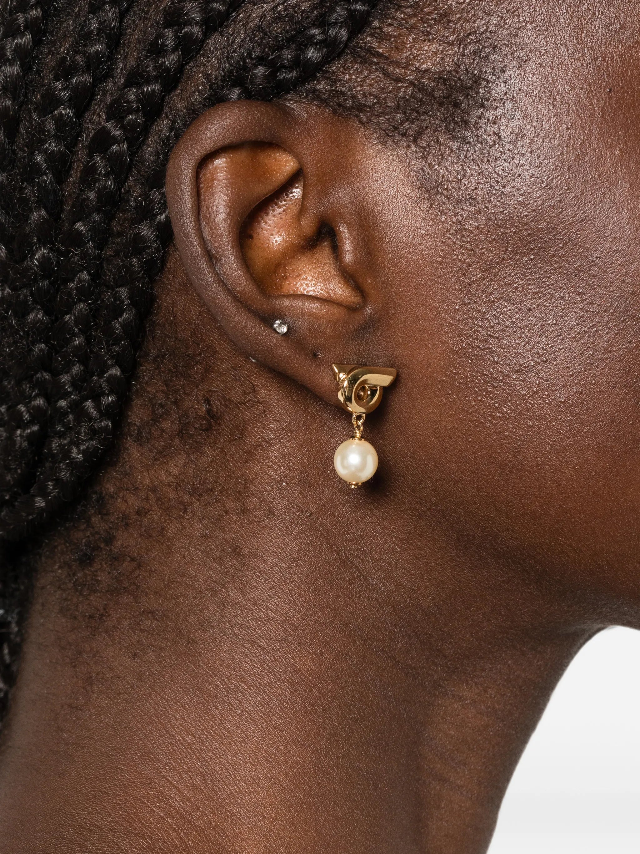 Gancio pearl-drop earrings