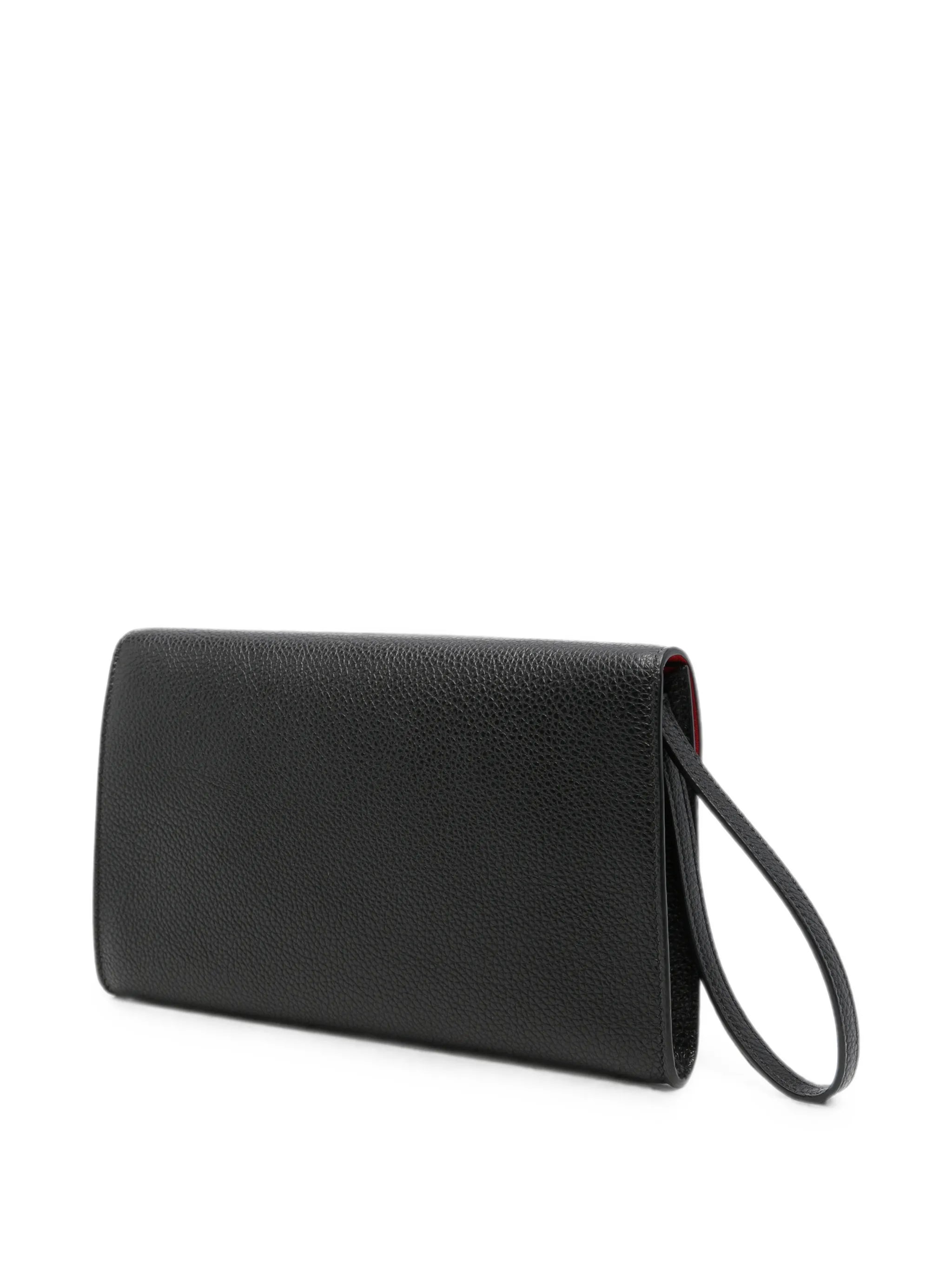 Double Gancini clutch bag