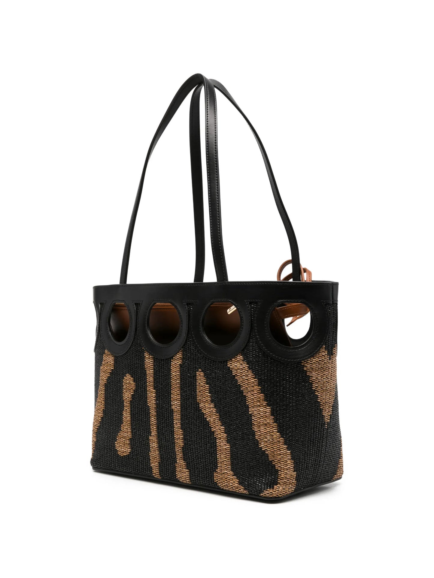 medium Gancini zebra-pattern tote bag