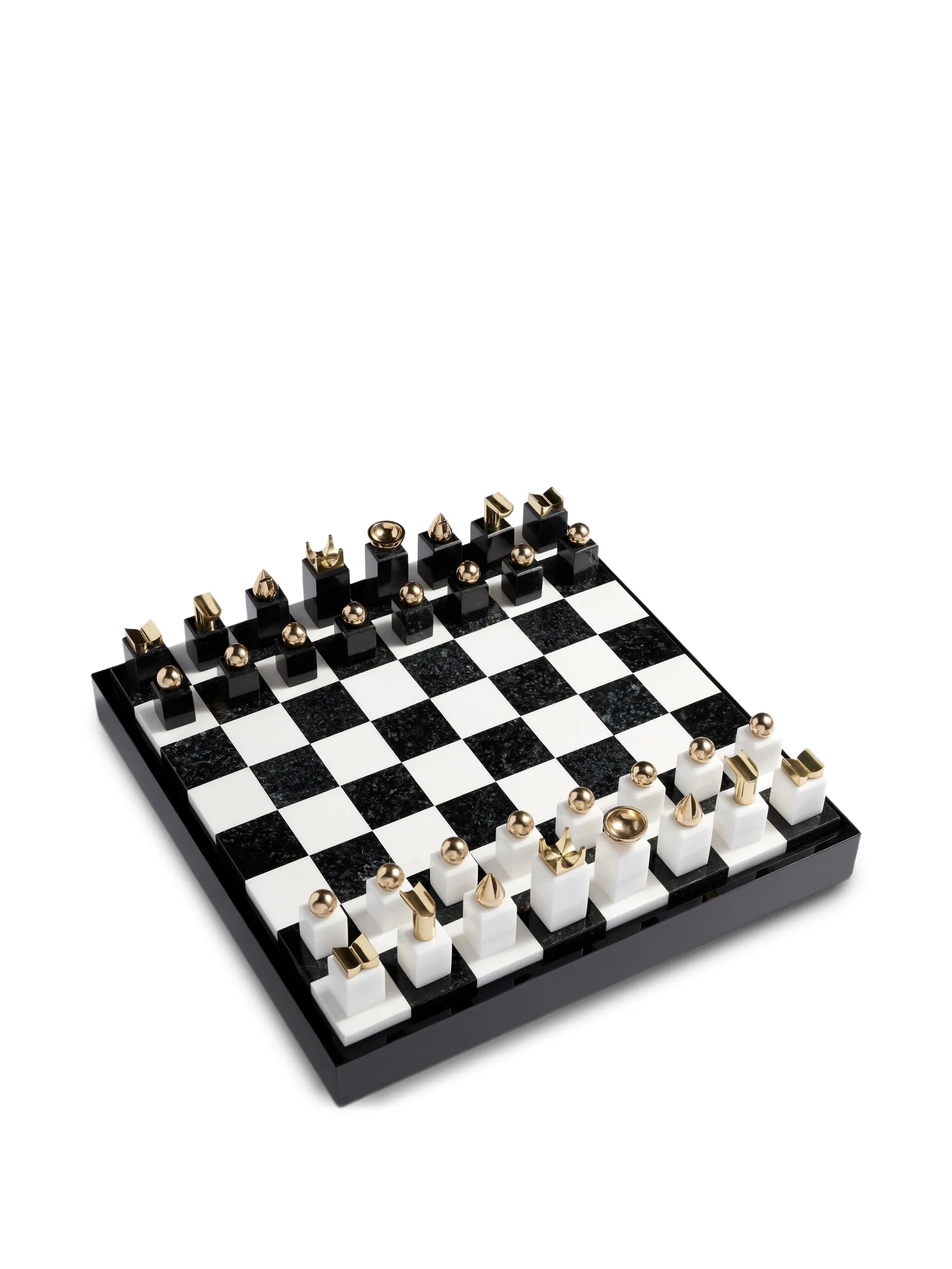 abstract-piece chess set