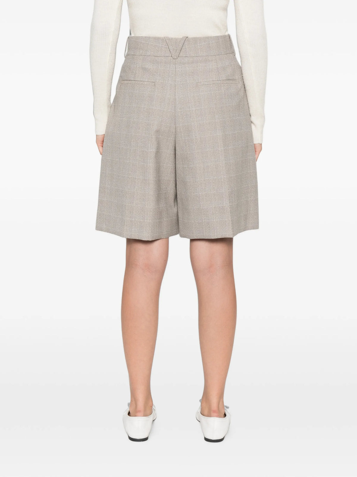 Prince of Wales wool shorts