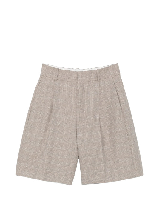 Prince of Wales wool shorts