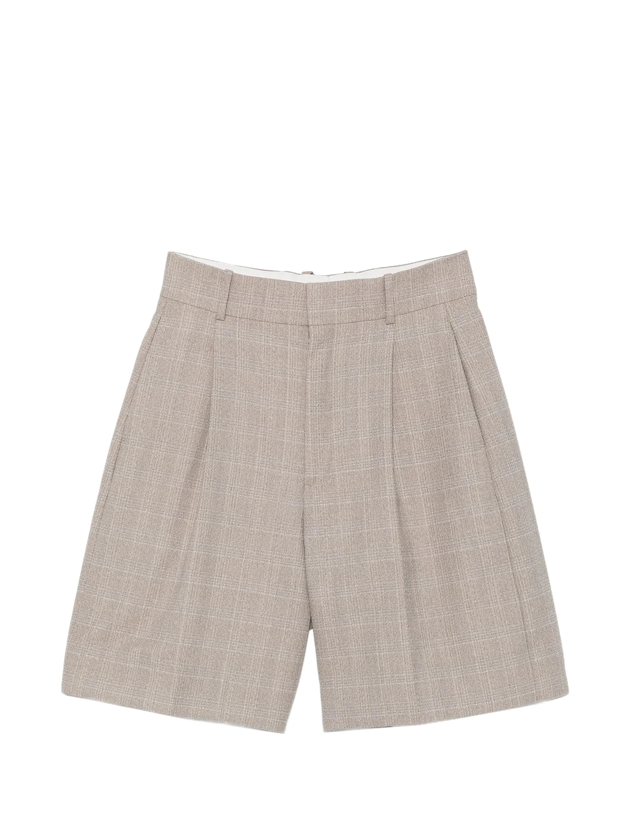Prince of Wales wool shorts