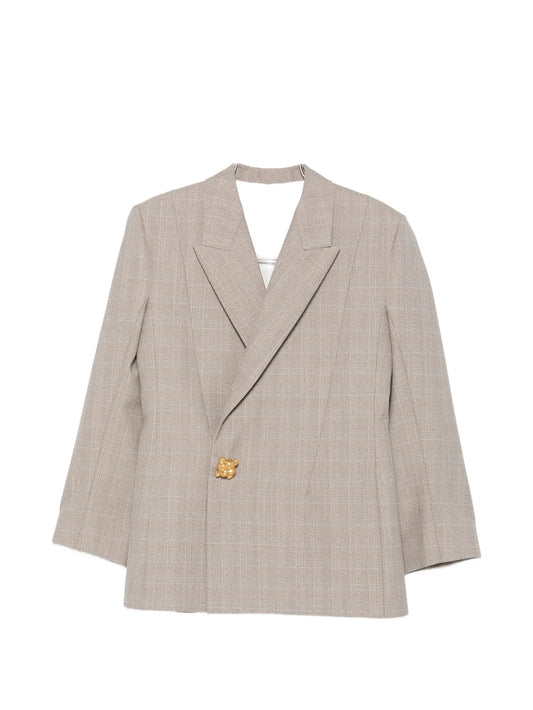Prince of Wales check blazer