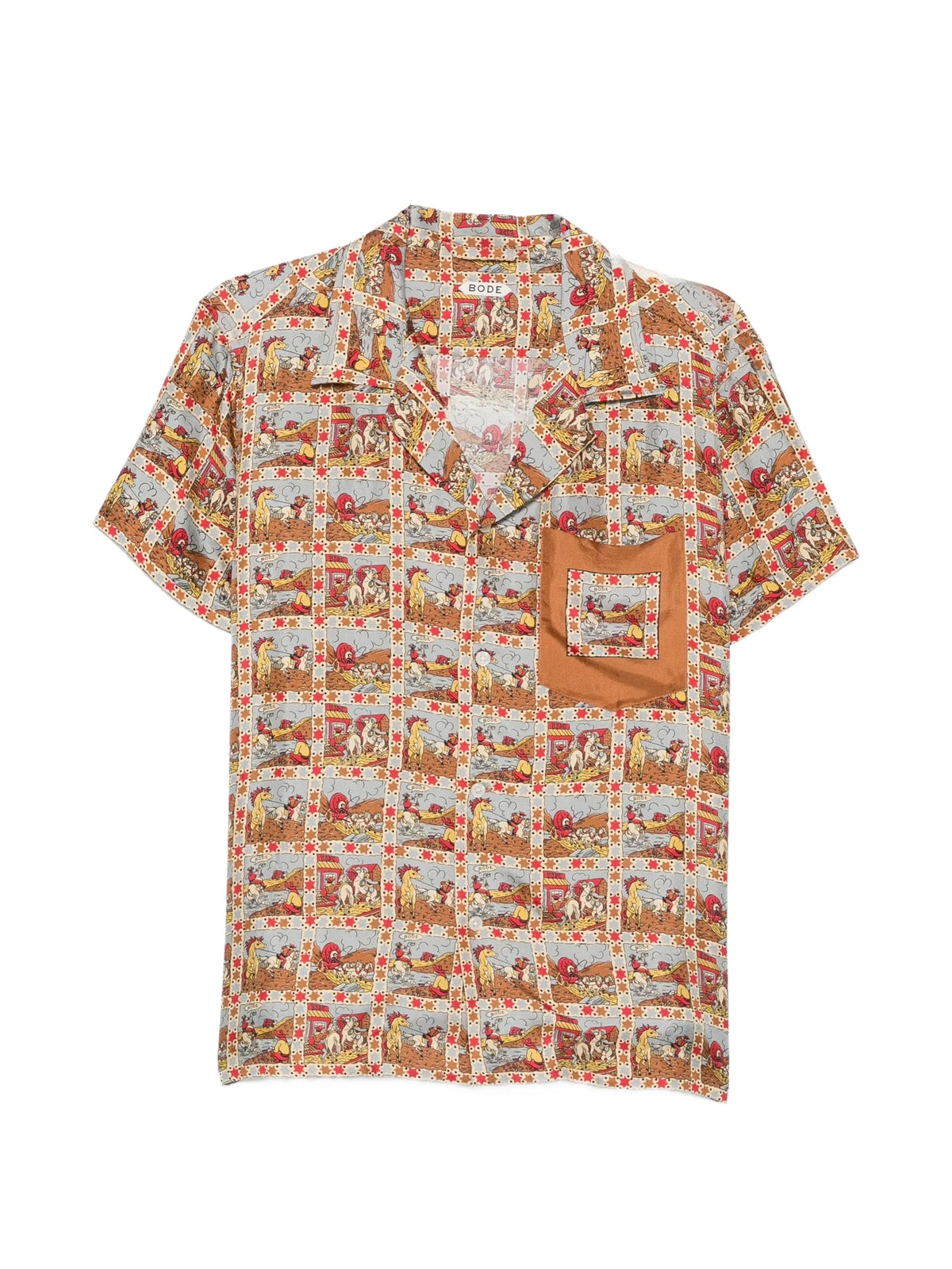 Cowboy Comic silk shirt