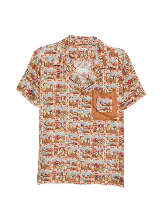 Cowboy Comic silk shirt