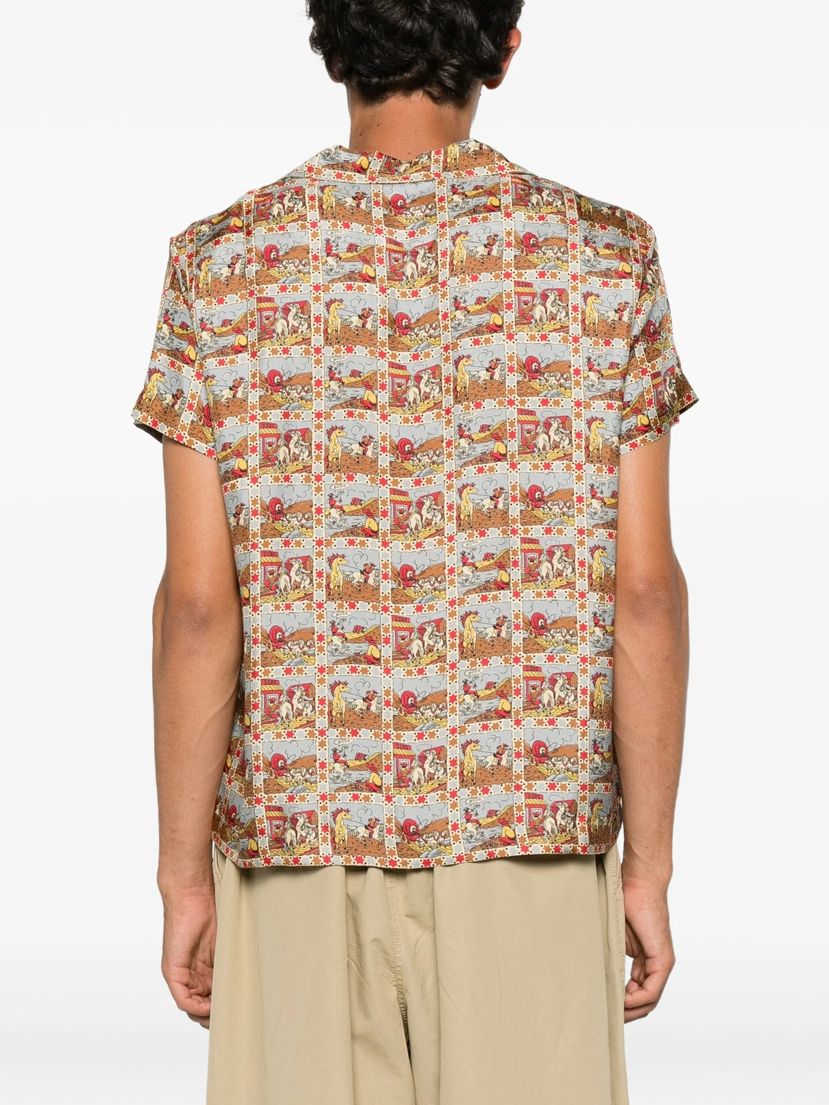 Cowboy Comic silk shirt