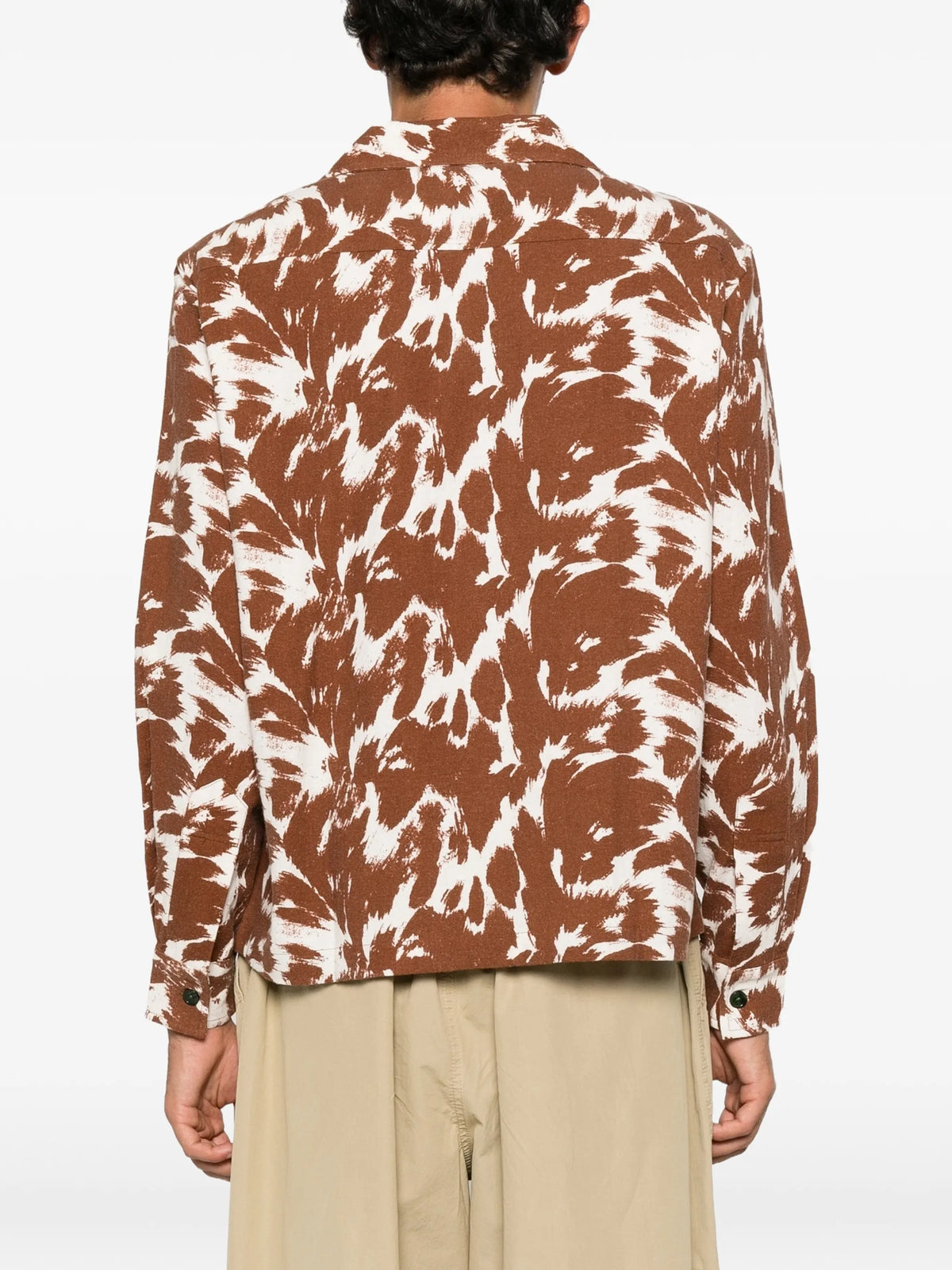 cow-print flannel shirt