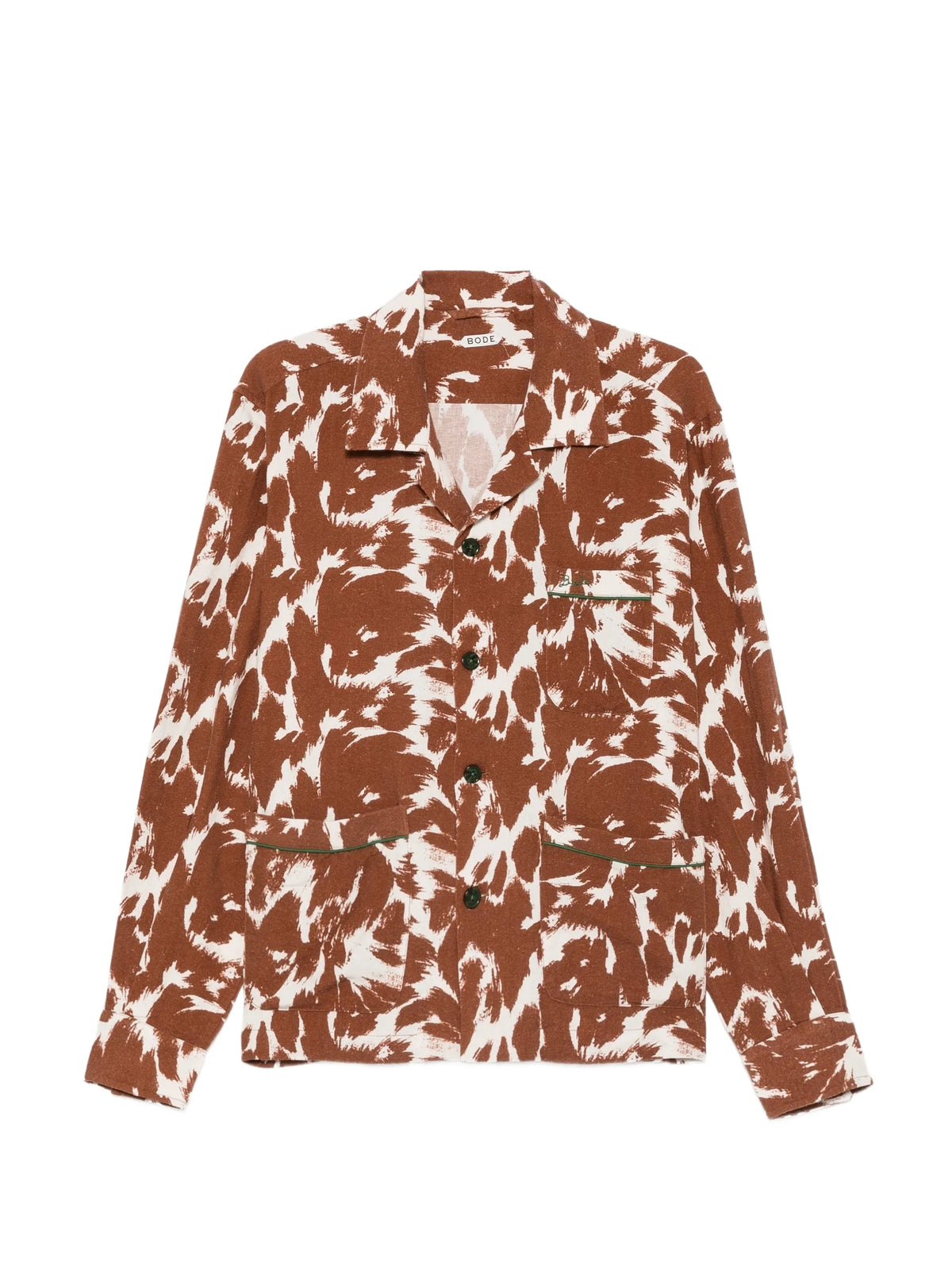 cow-print flannel shirt