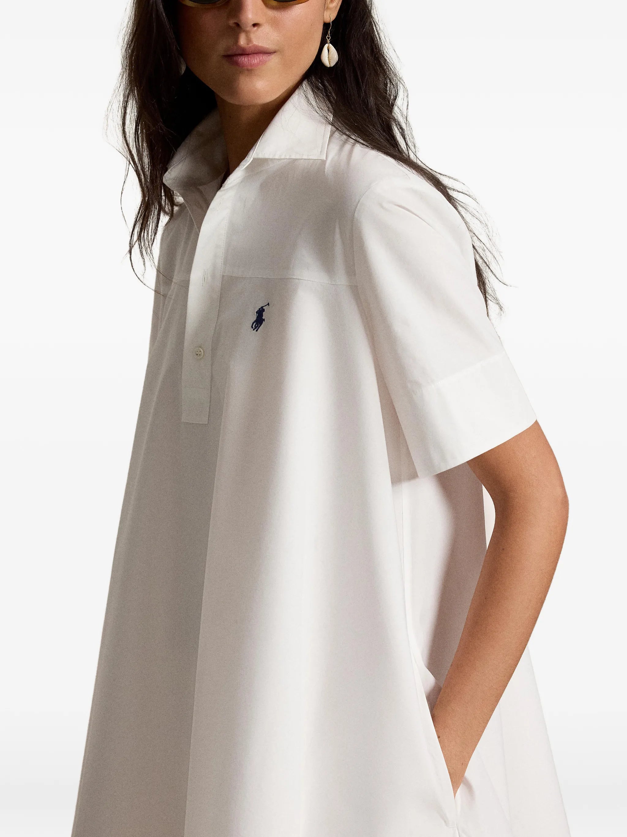 A-line mini shirt dress
