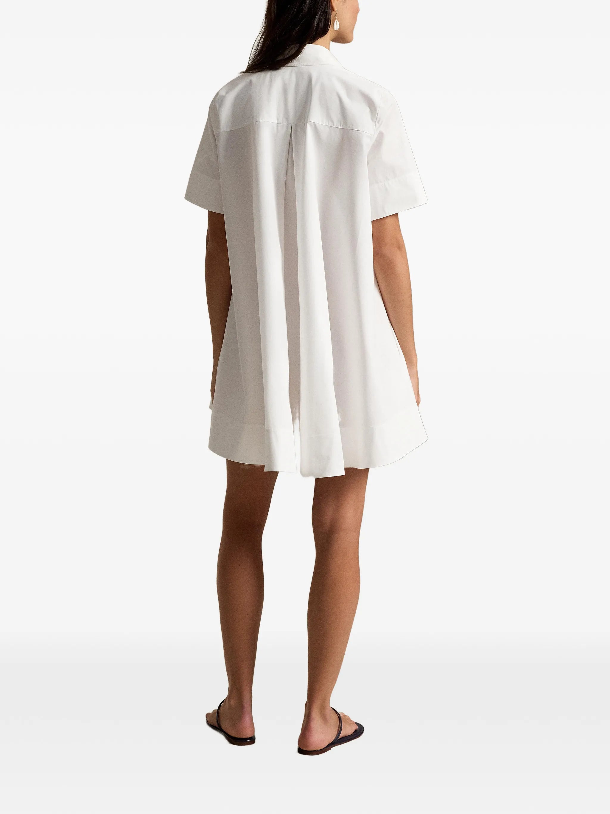 A-line mini shirt dress
