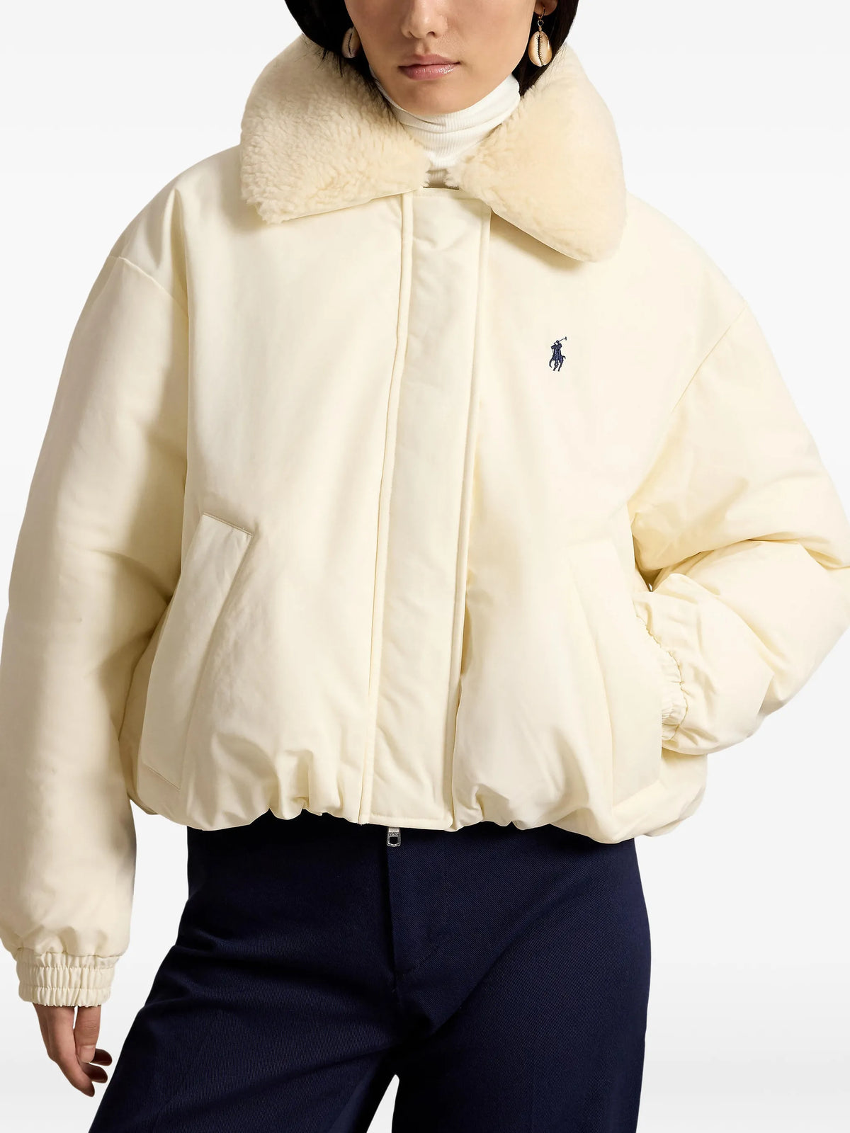 high-pile-collar down puffer jacket