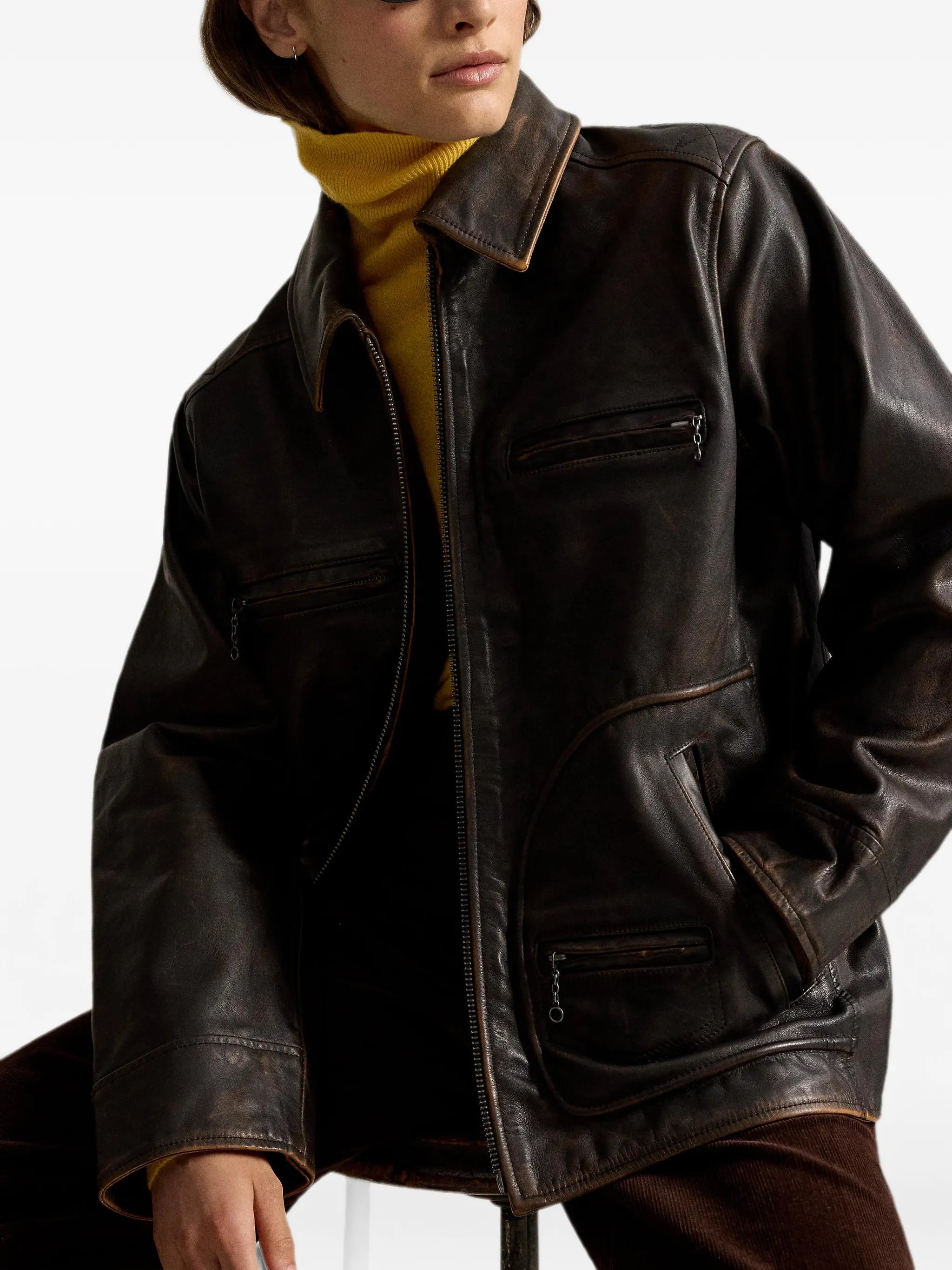 leather moto jacket