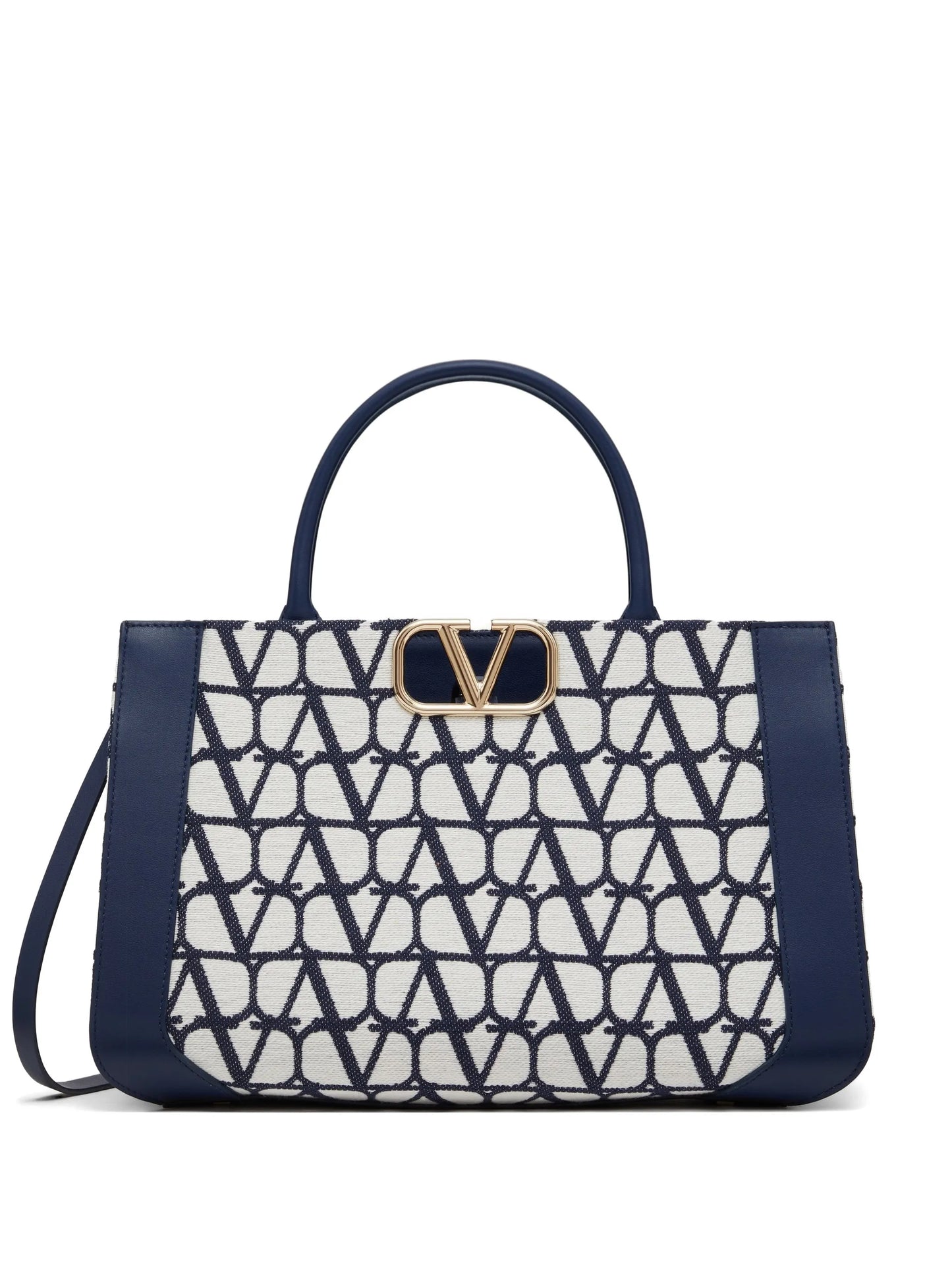 medium VLogo Signature handbag in cotton Toile Iconographe
