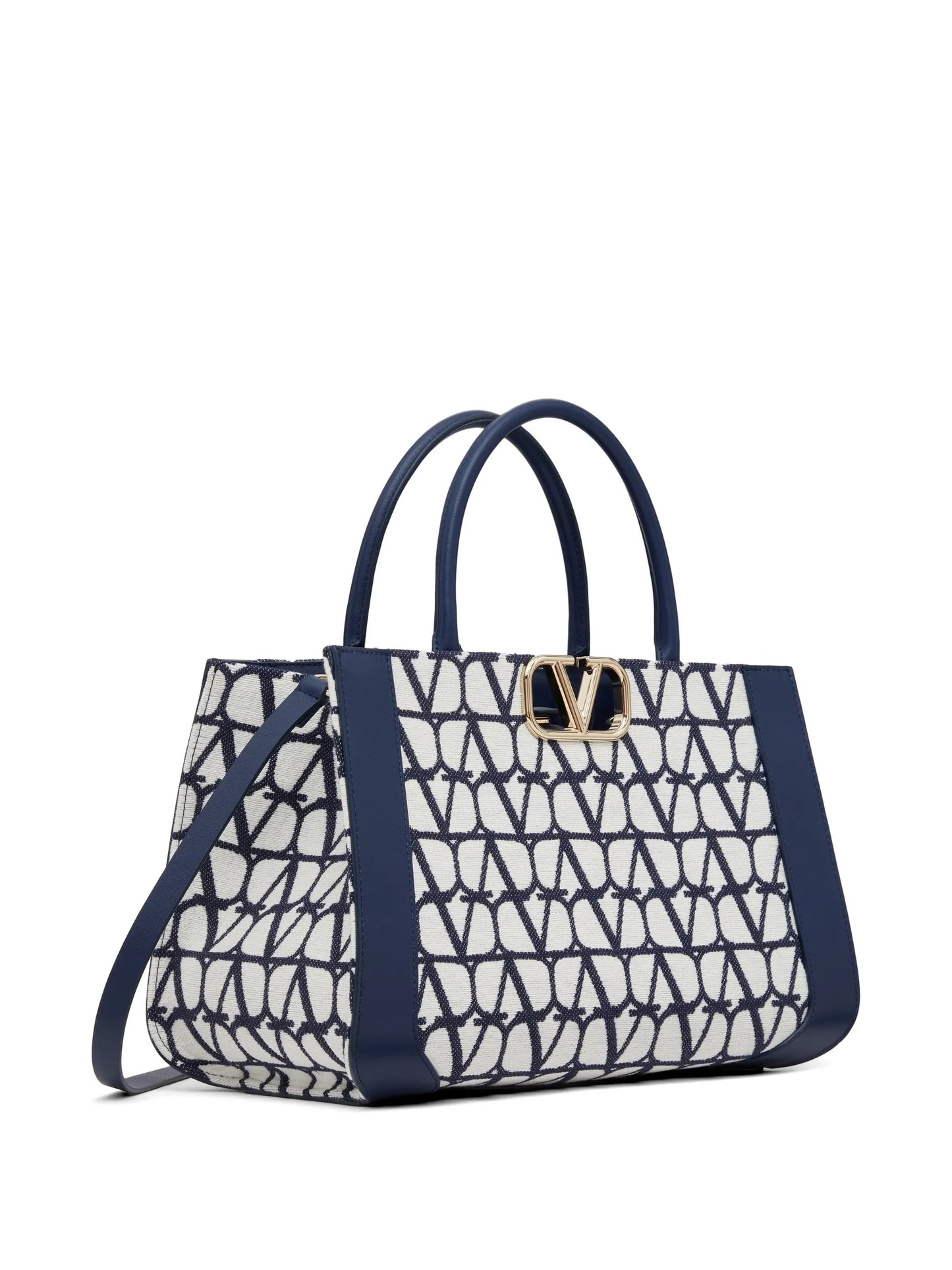 medium VLogo Signature handbag in cotton Toile Iconographe