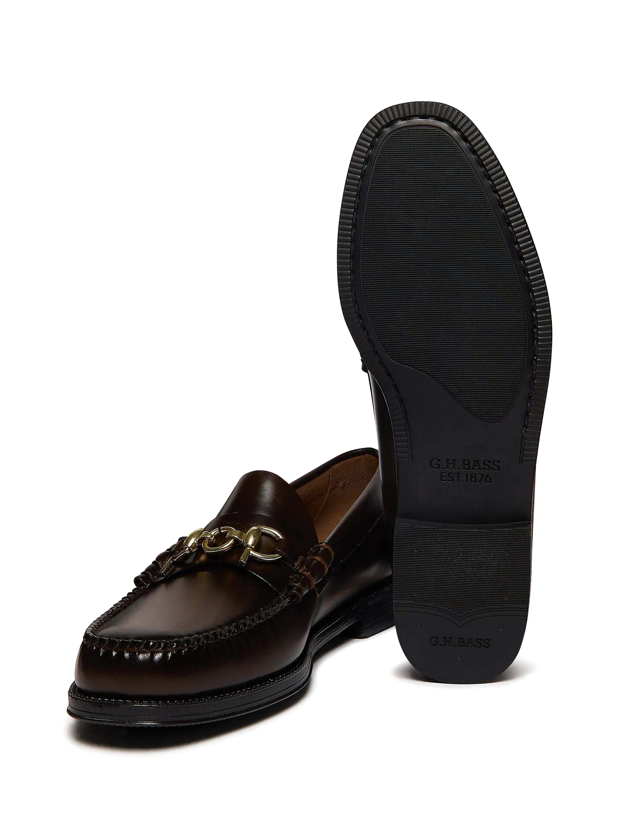 x Pop Easy Weejuns Lincoln loafers in chocolate leather