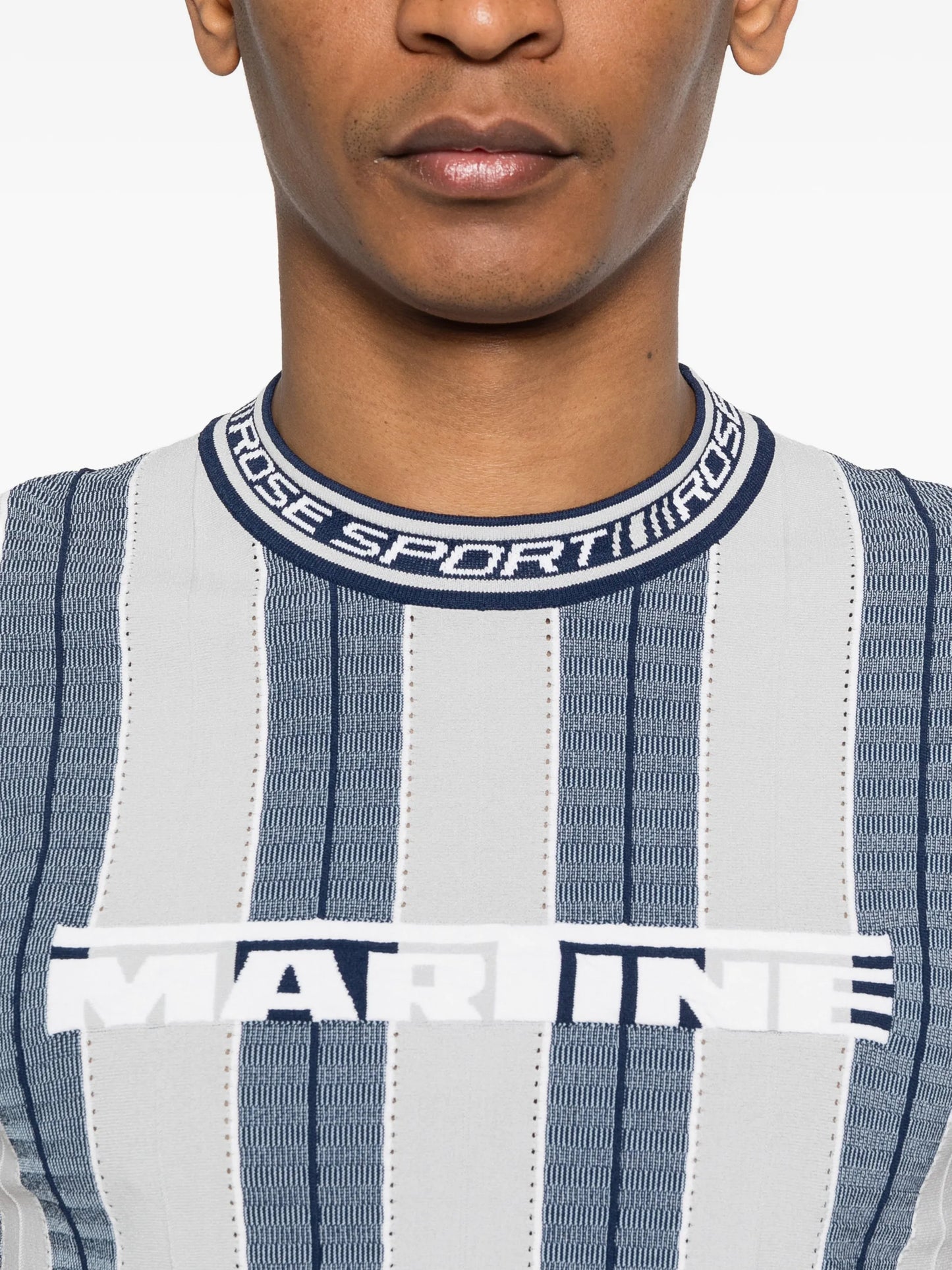 striped graphic T-shirt