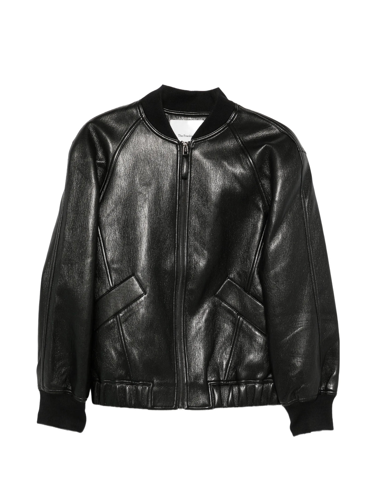 Alena faux-leather bomber jacket