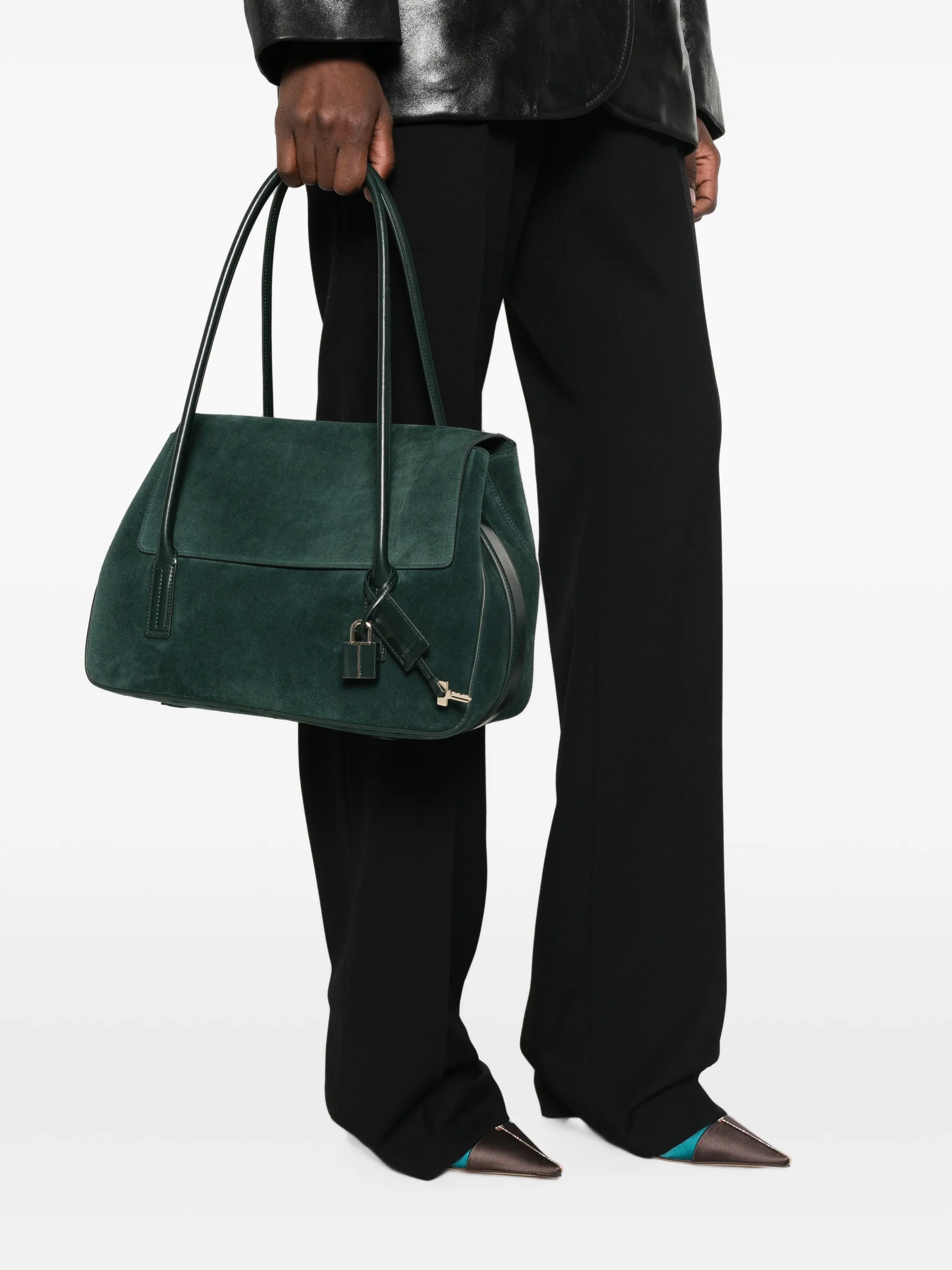 suede leather Eclipse medium shoulder bag