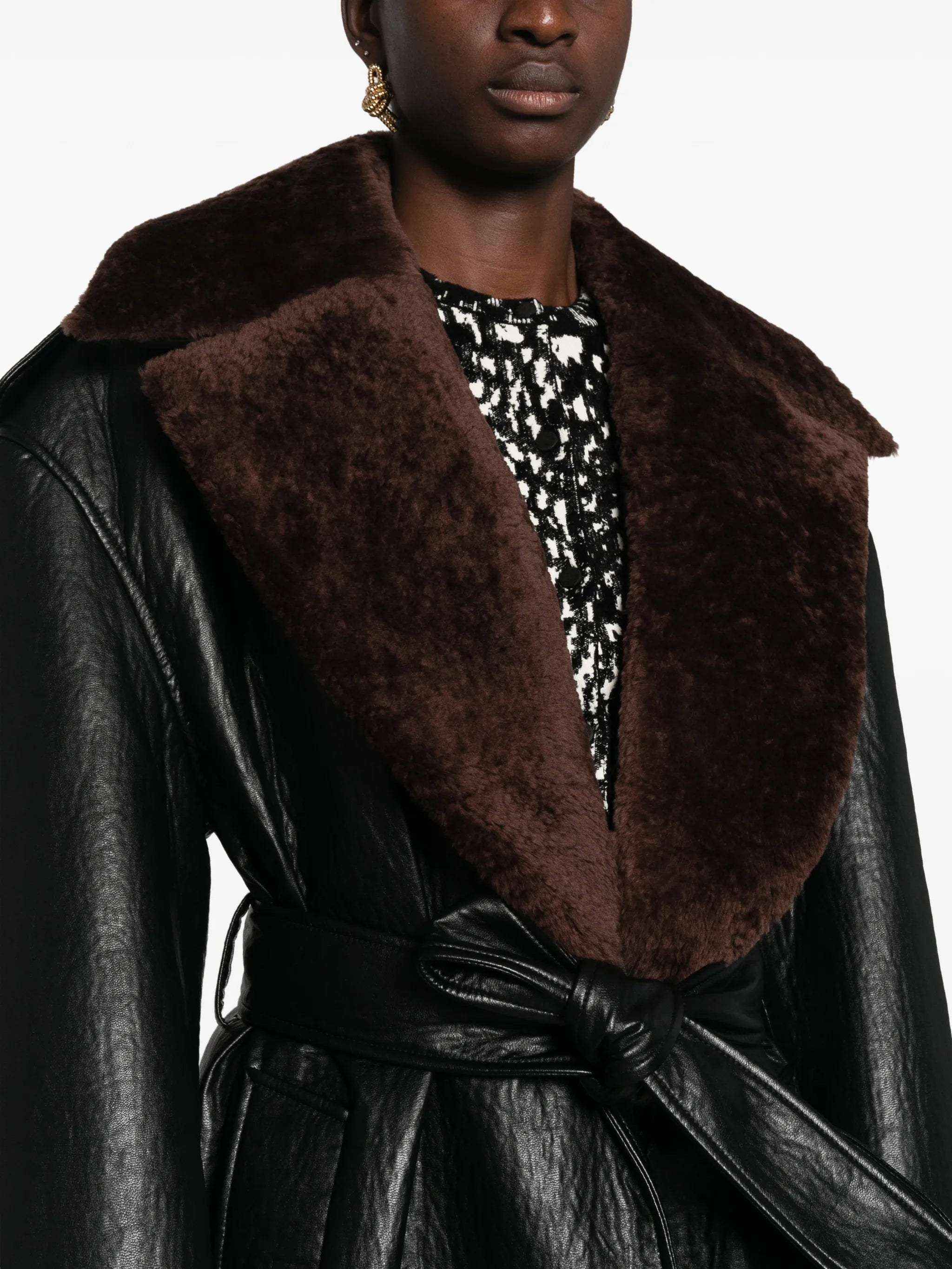 Edra removable-collar trench coat