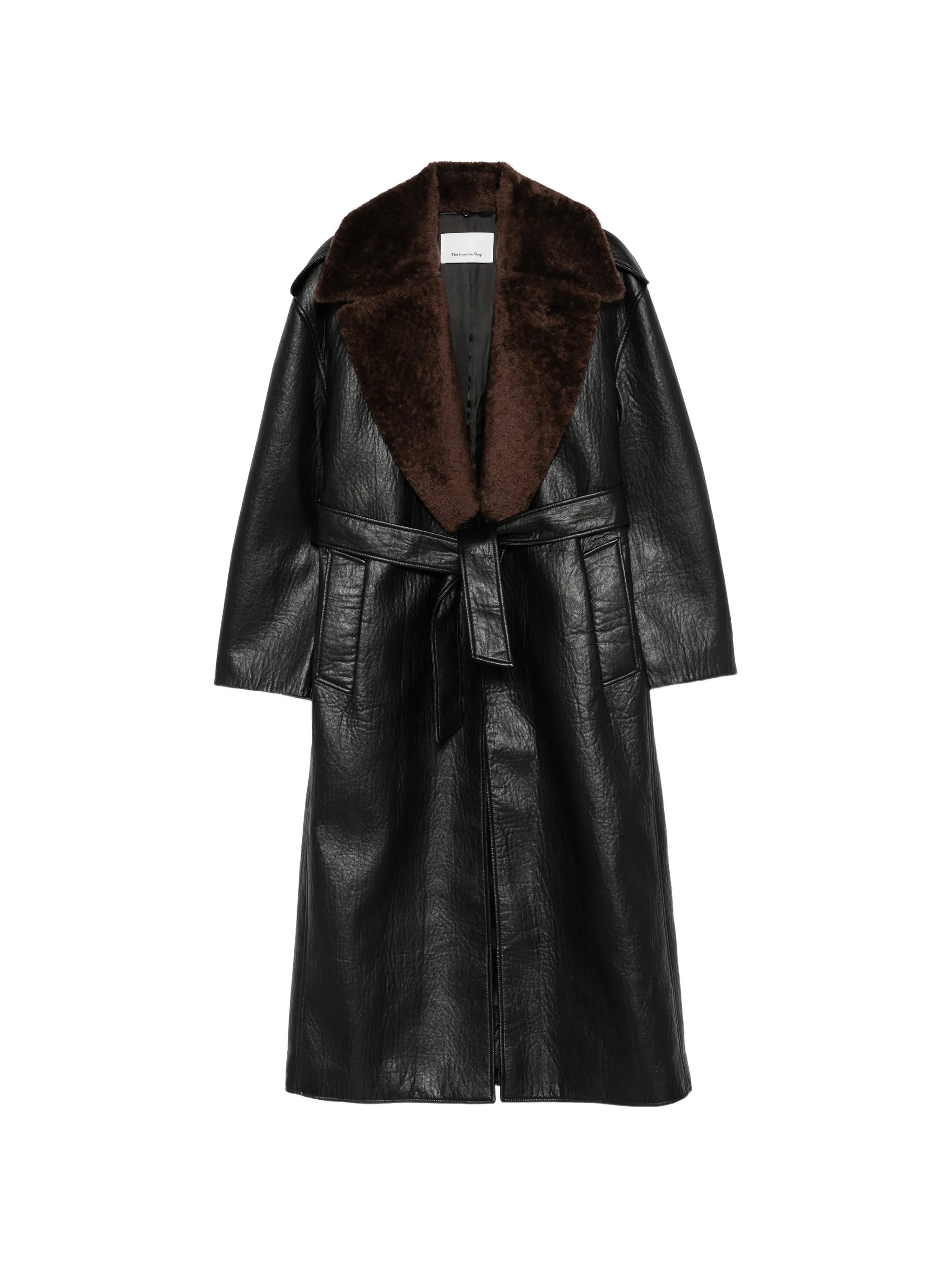 Edra removable-collar trench coat