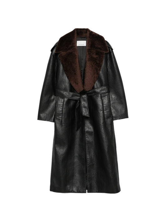 Edra removable-collar trench coat