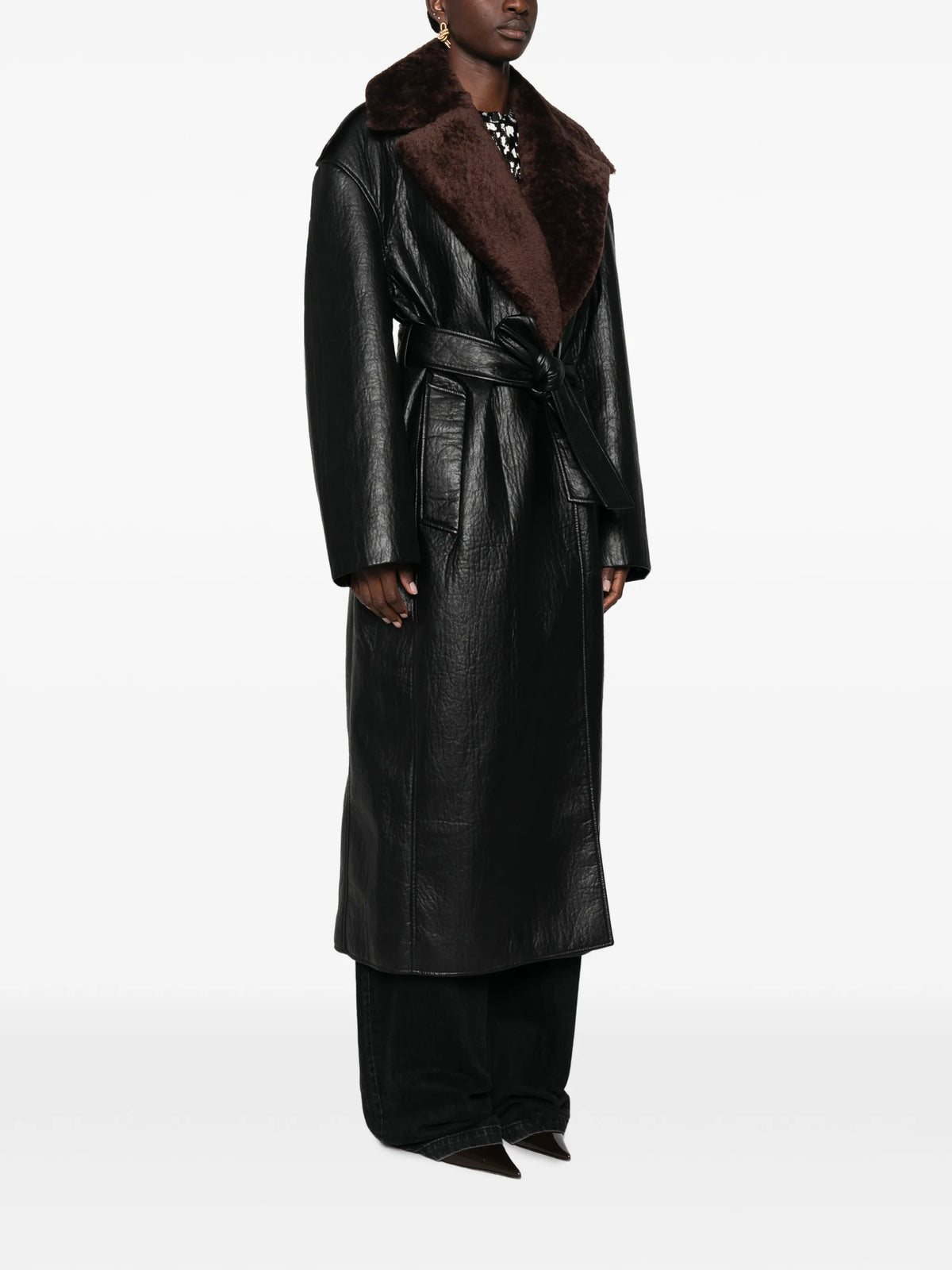 Edra removable-collar trench coat