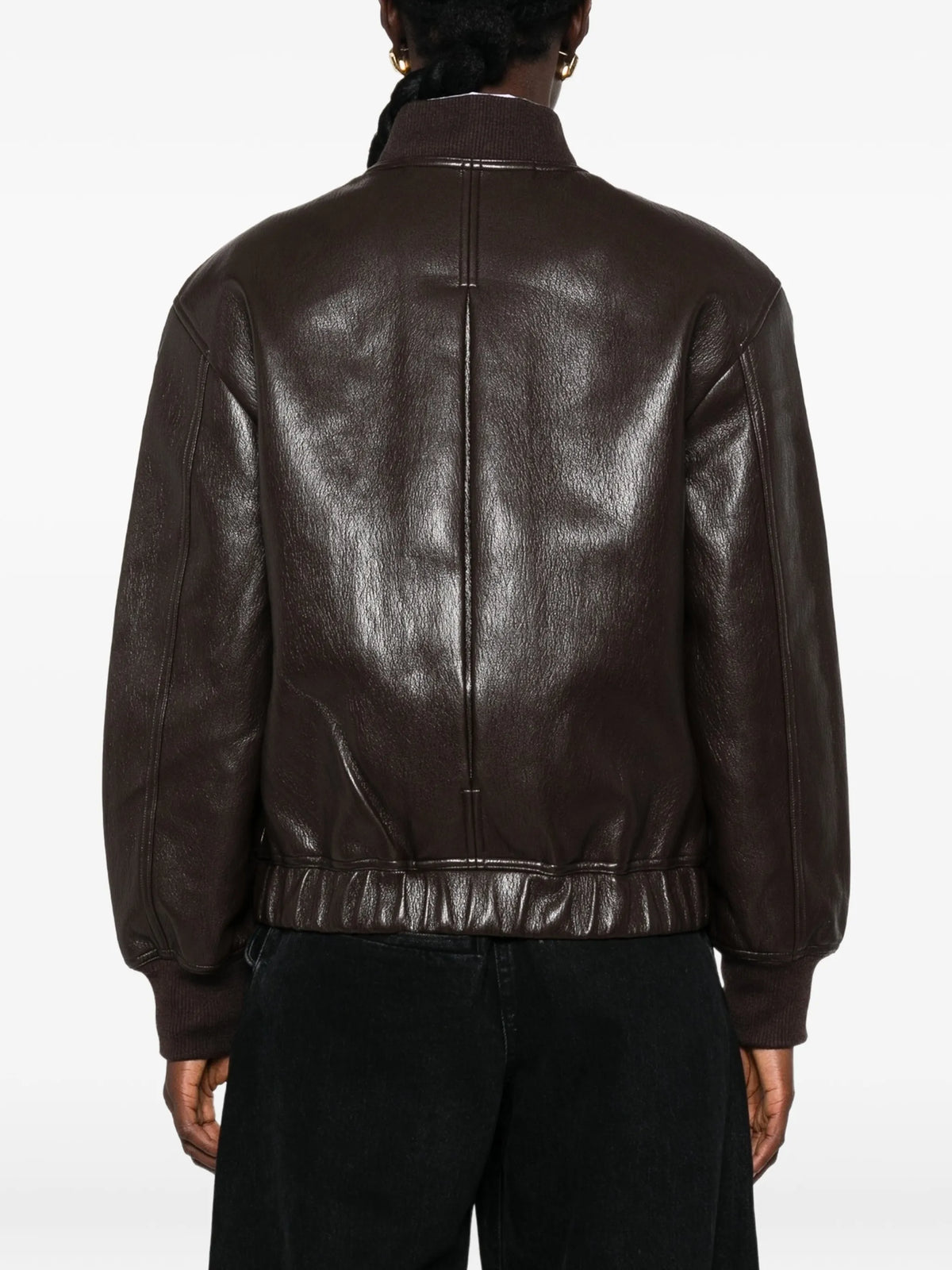 Alena faux-leather bomber jacket
