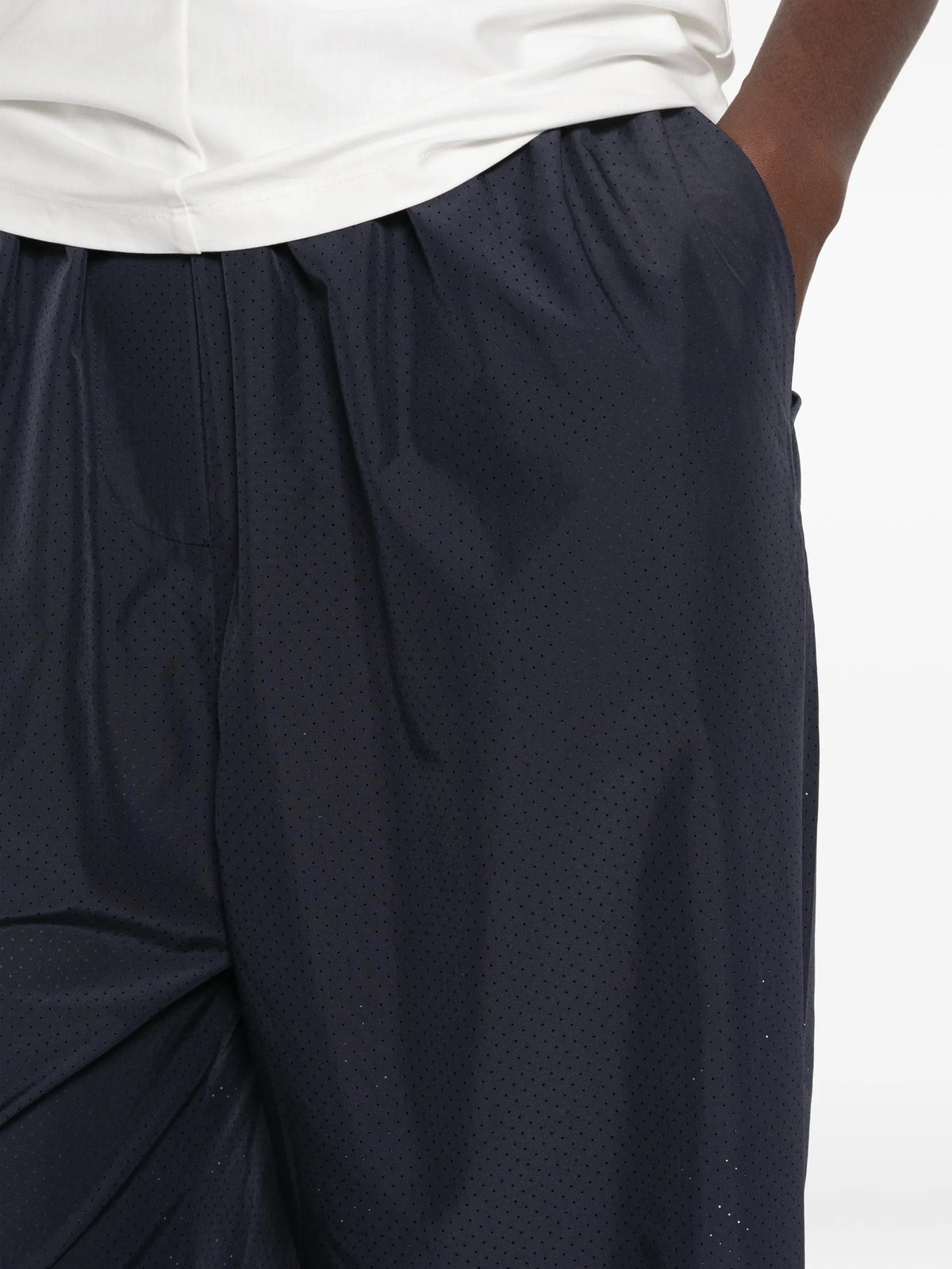 Baxter perforated track pants