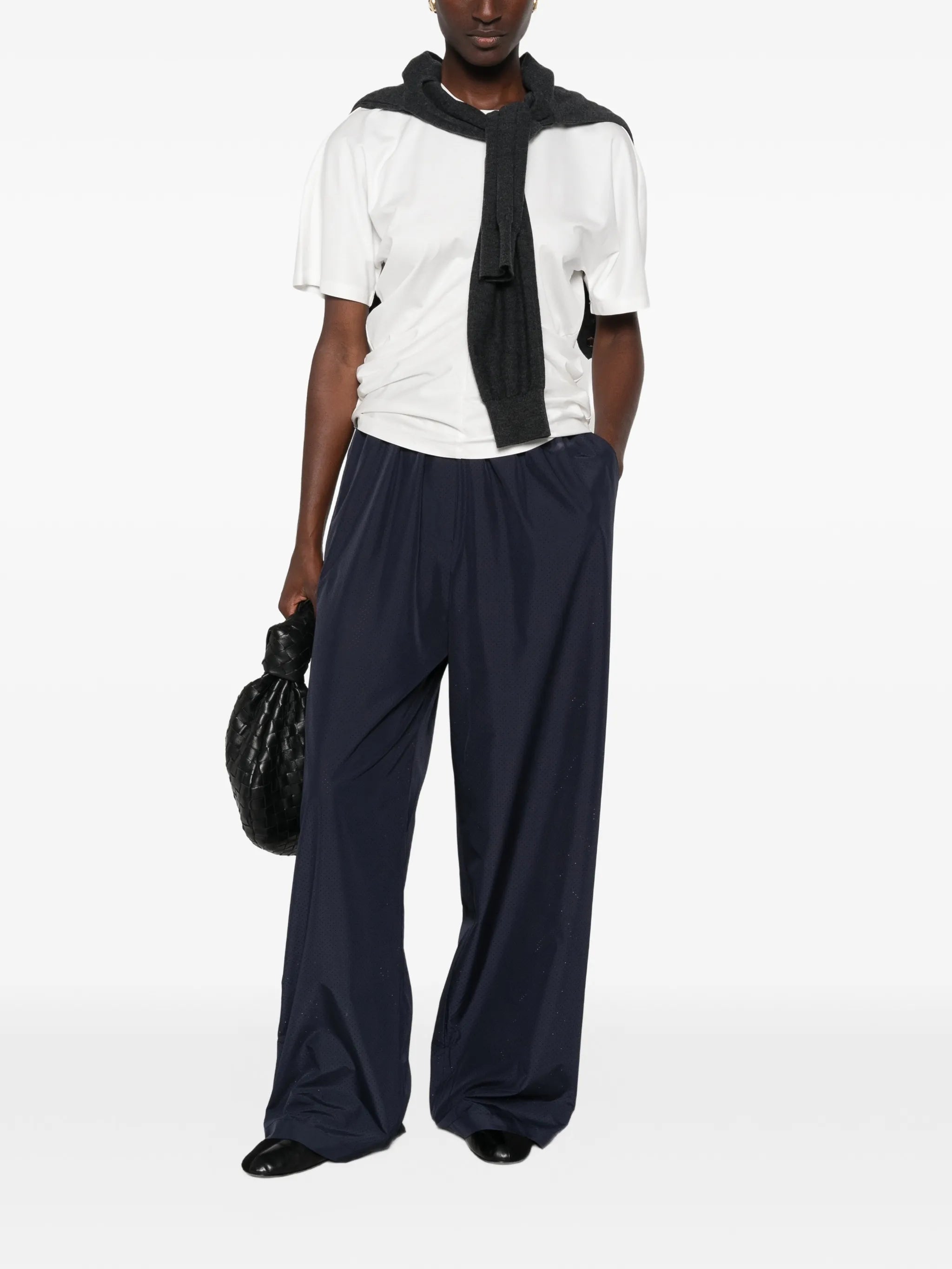 Baxter perforated track pants