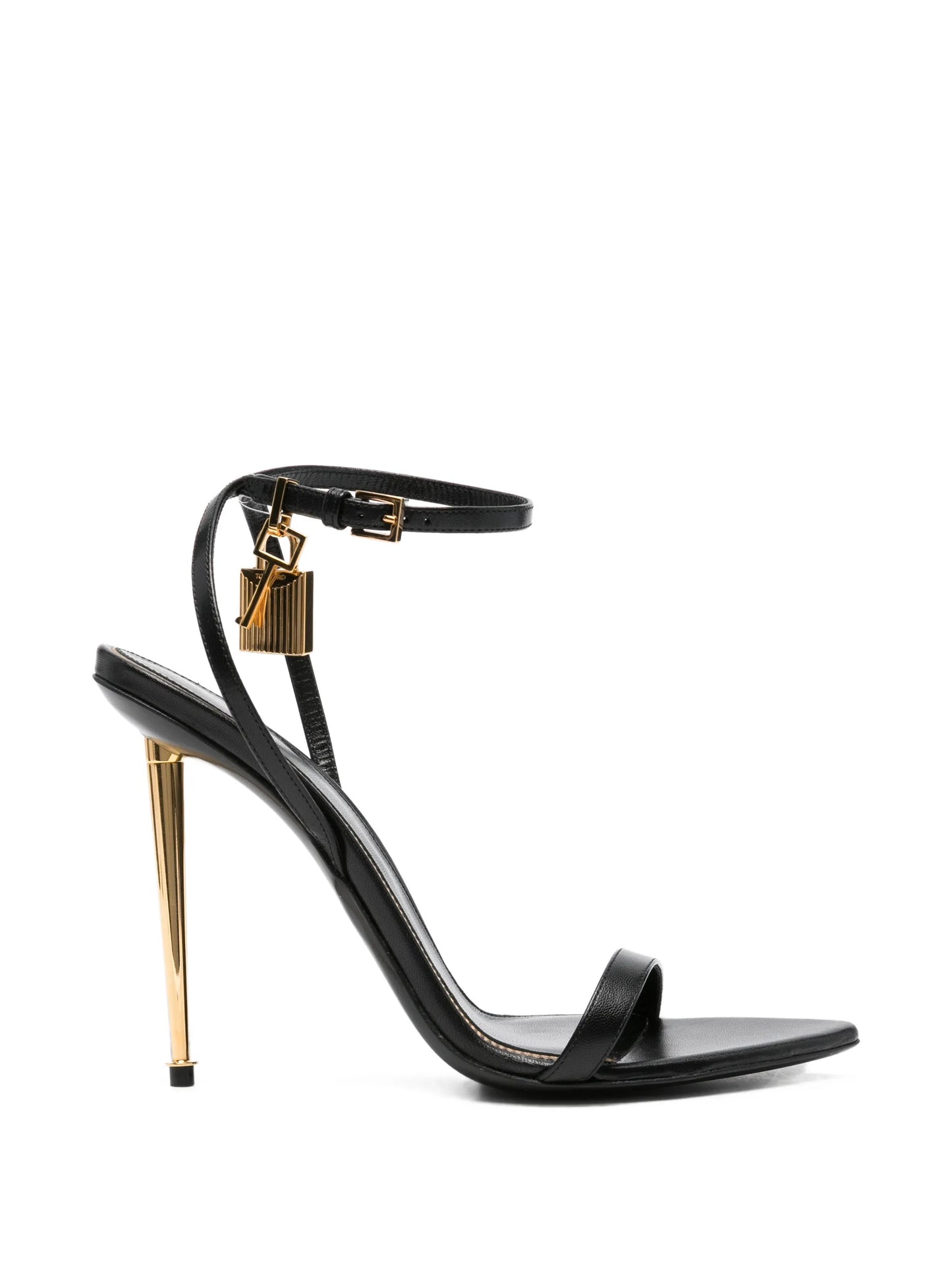 padlock-detail sandals